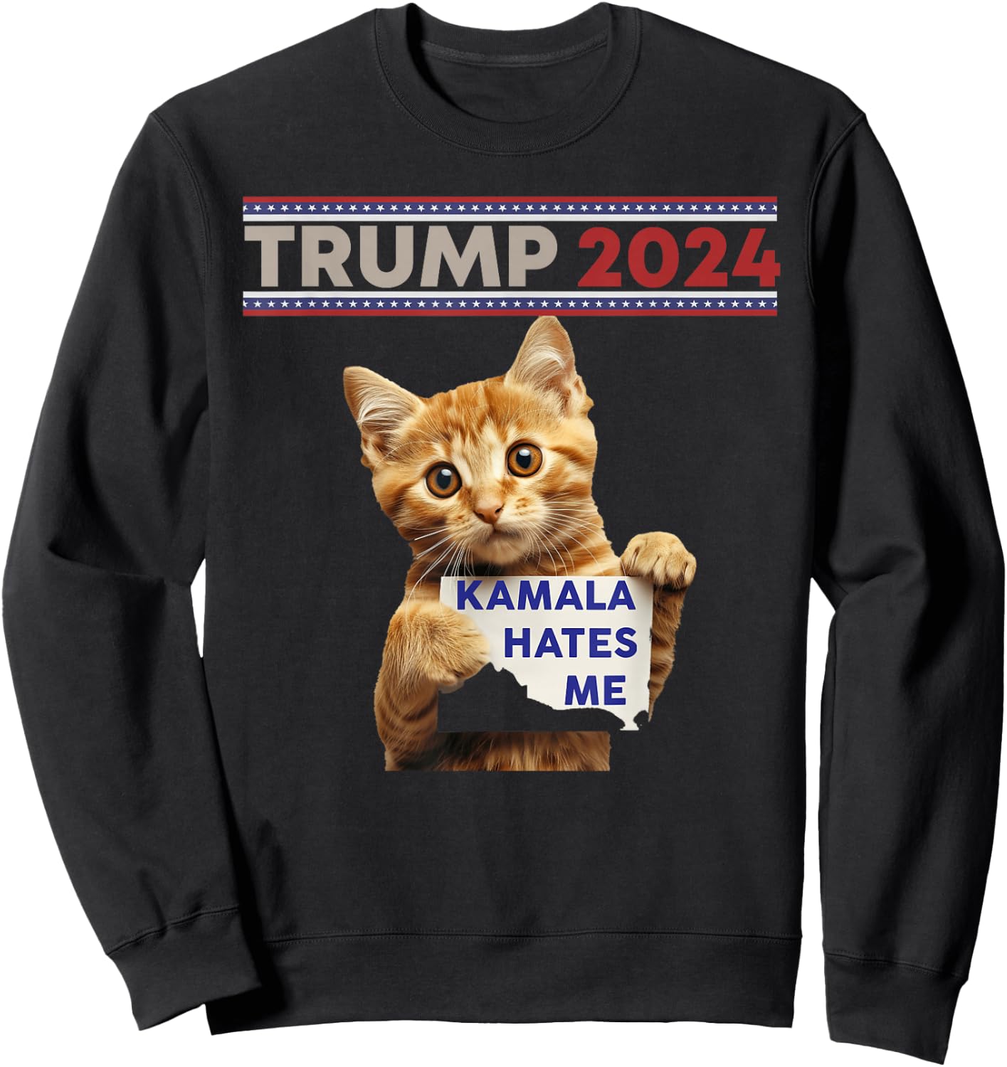 Make Cats Safe Again Trump Cats For Trump Sweatshirt - Sweatshirt | Black