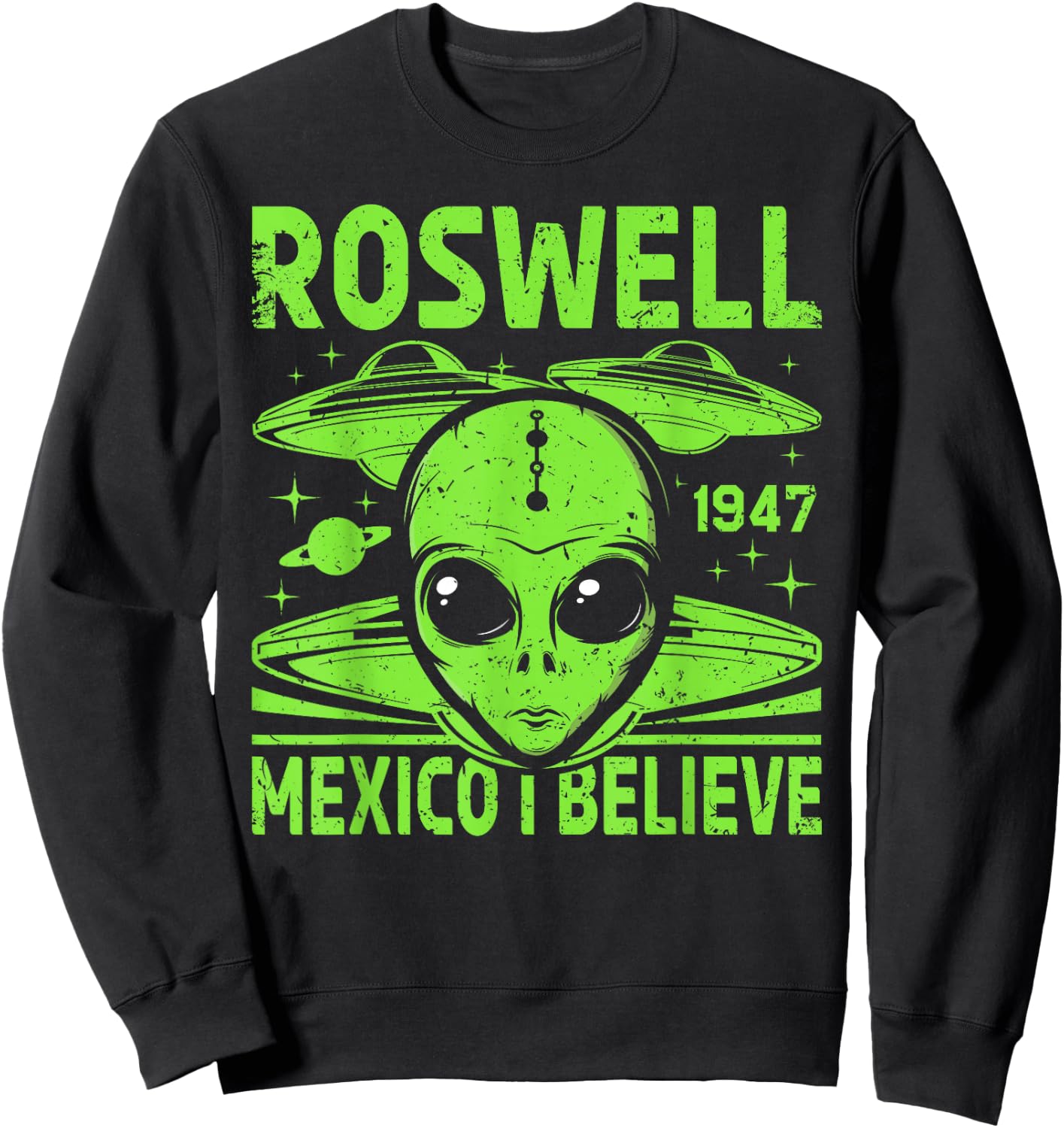 Aliens sind echte Roswell Sweatshirt - Sweatshirt | Black