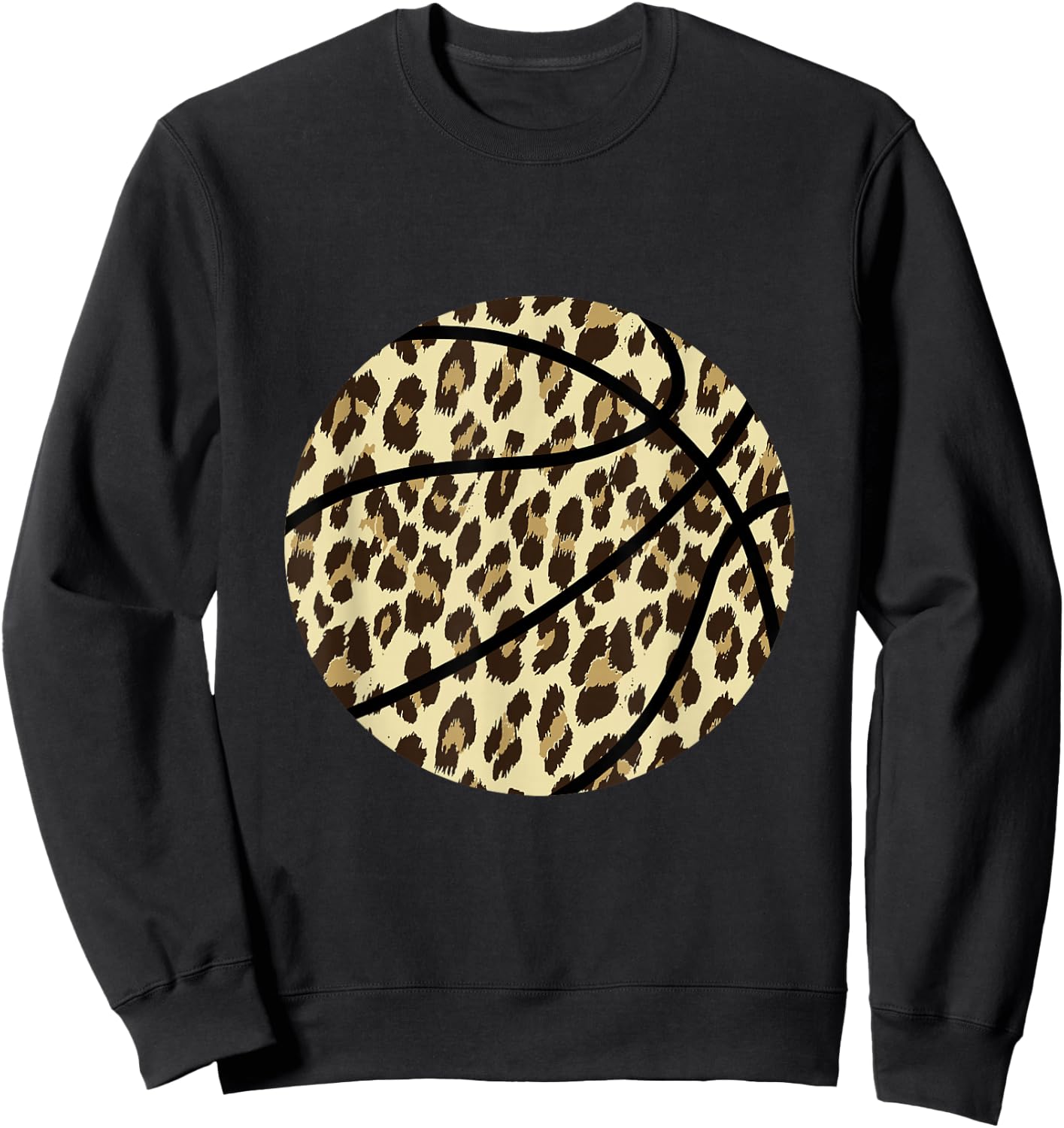 Basketball Leopard Bball Basketballer Basketball Player Sweatshirt - Sweatshirt | Black