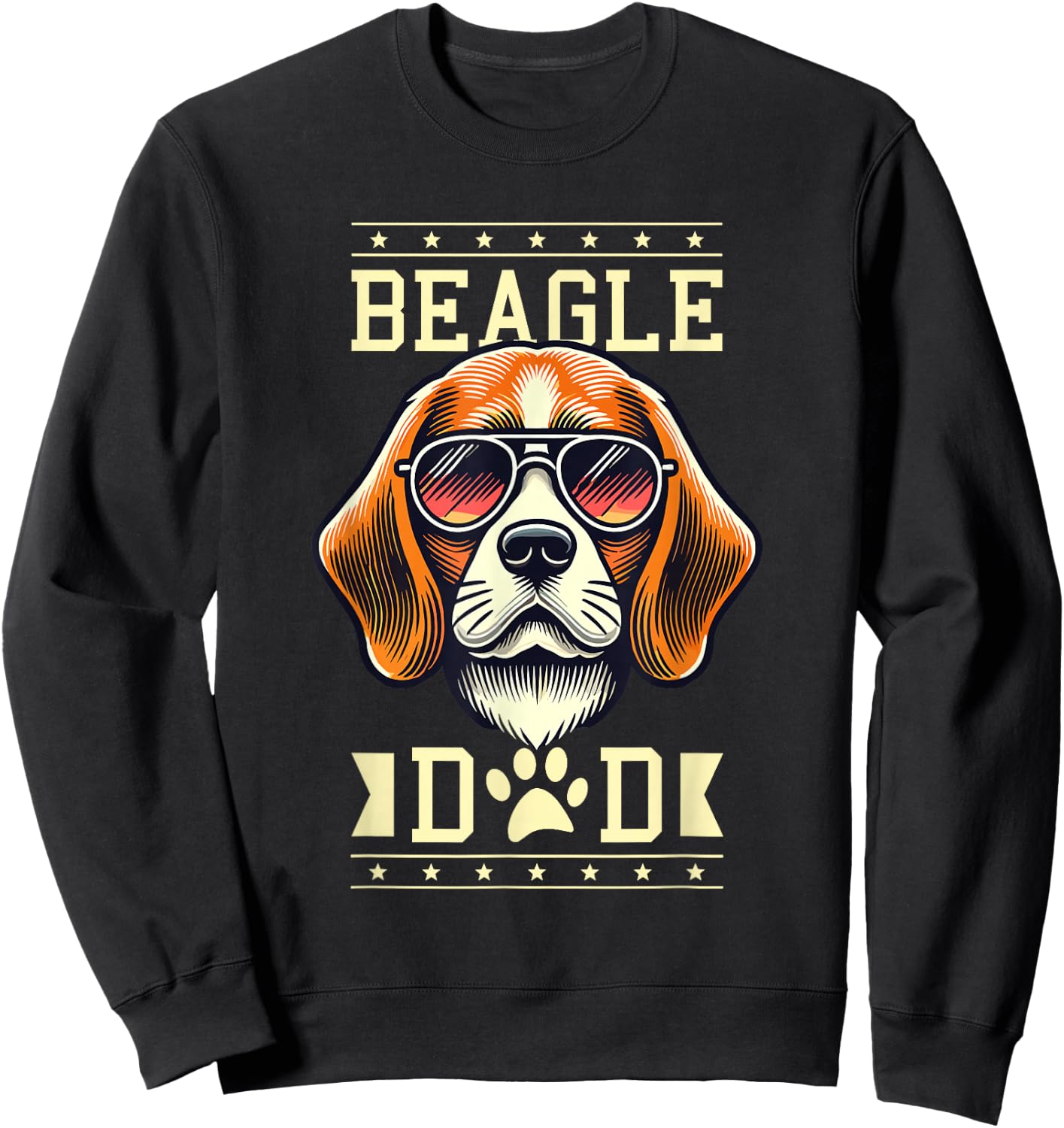 Beagle Dad Beagles , Black, S Sweatshirt - Sweatshirt | Black