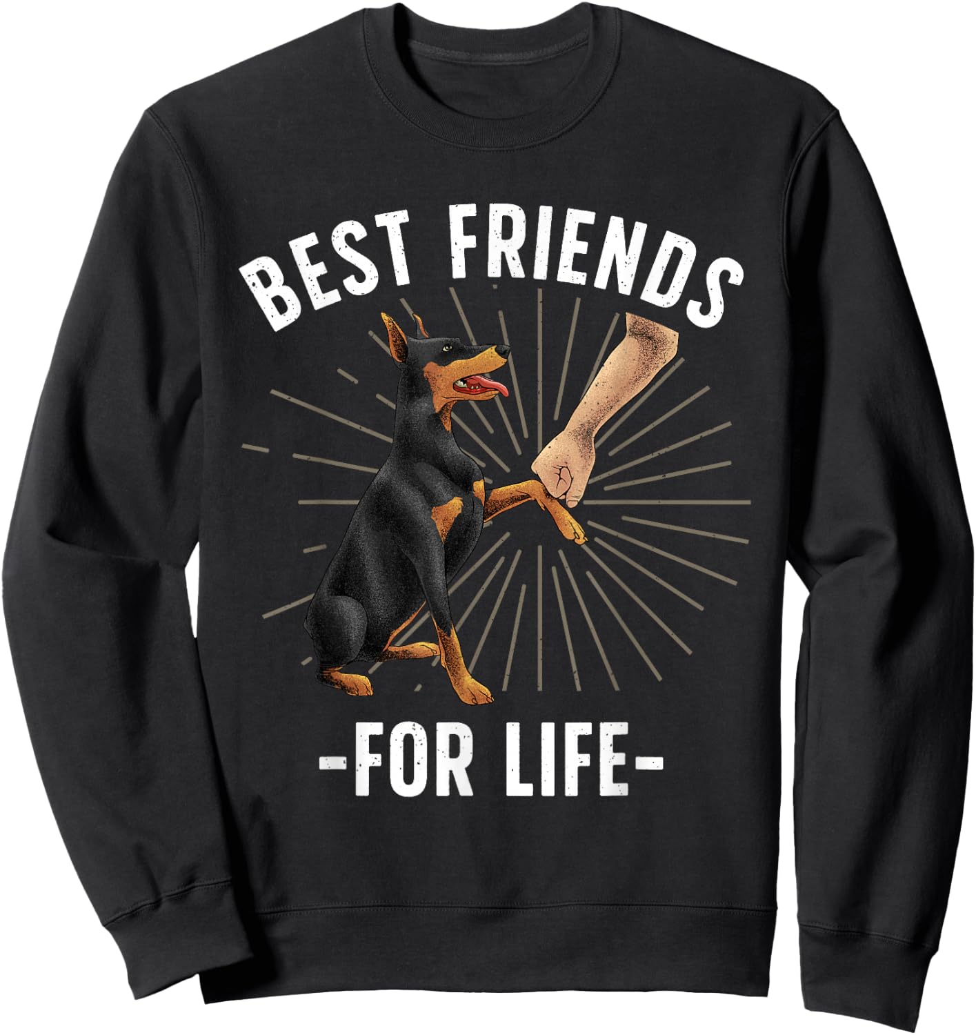 Funny Doberman Design Women Doberman Pinscher Lovers Sweatshirt - Sweatshirt | Black