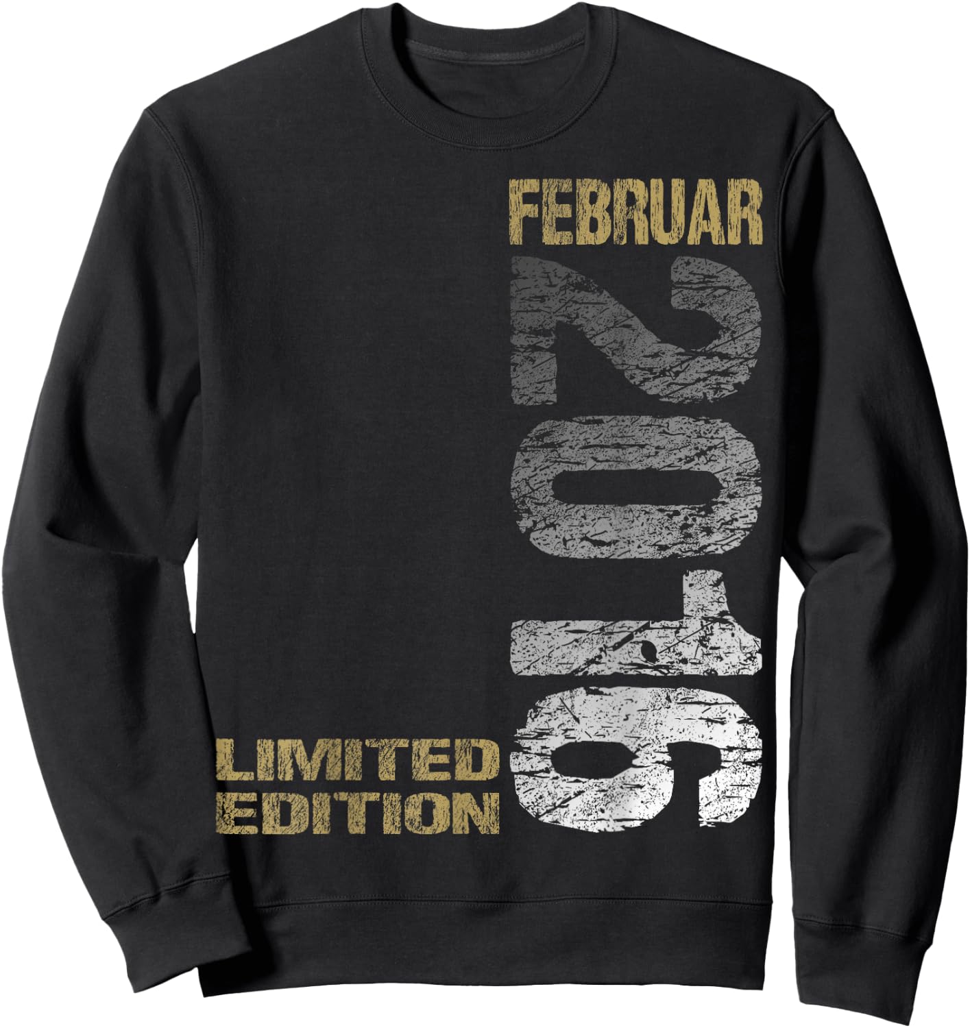 February 2016 Boy Girl 8th Birthday Limited Edition , black Sweatshirt - Sweatshirt | Black