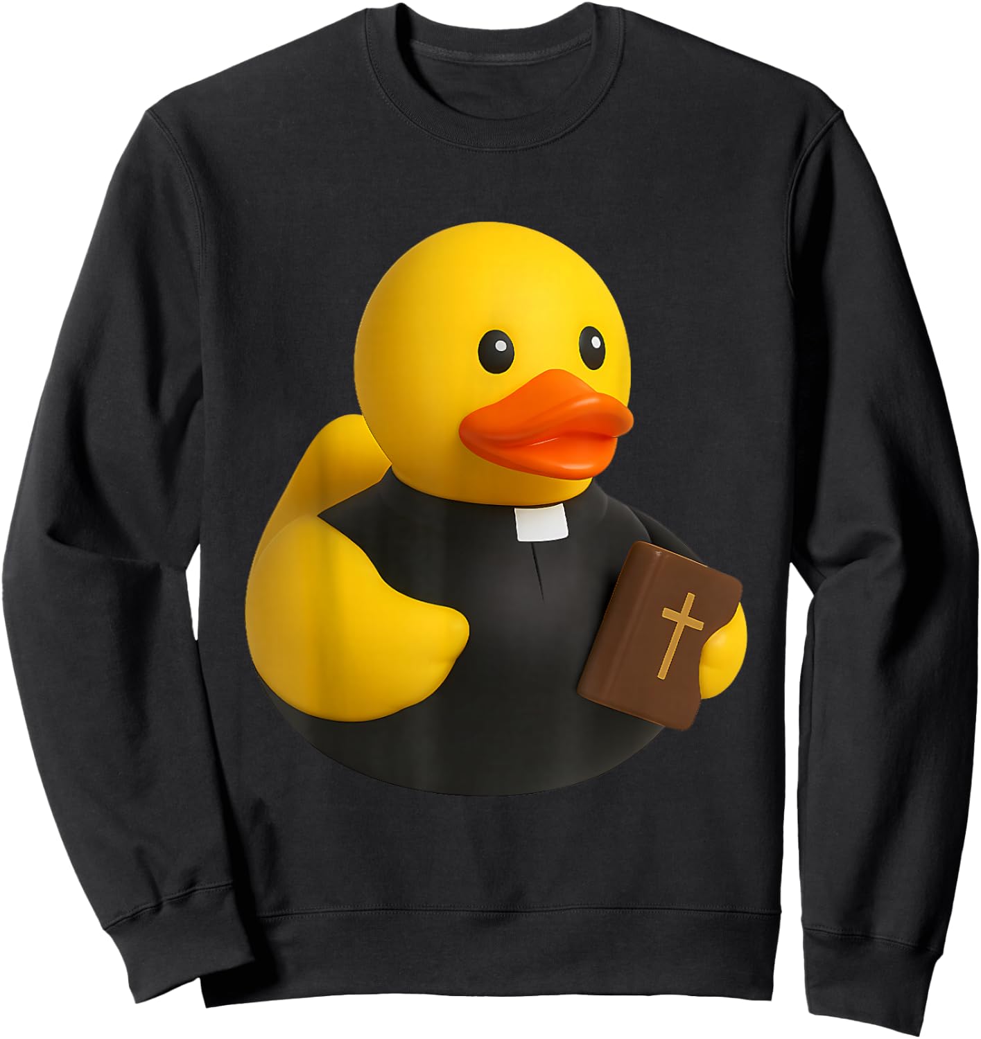 Pastor Rubber Duck Ducky Duckie Sweatshirt - Sweatshirt | Black