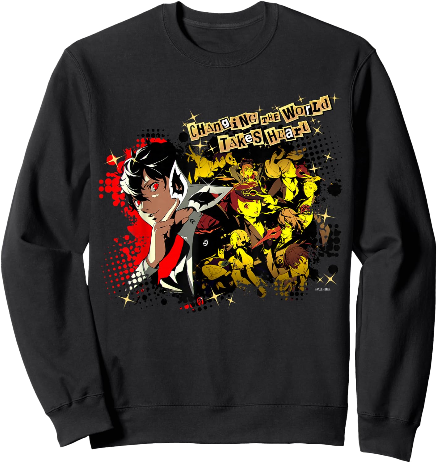ATLUS Persona 5 Royal: Changing the World Takes Heart Sweatshirt - Sweatshirt | Black