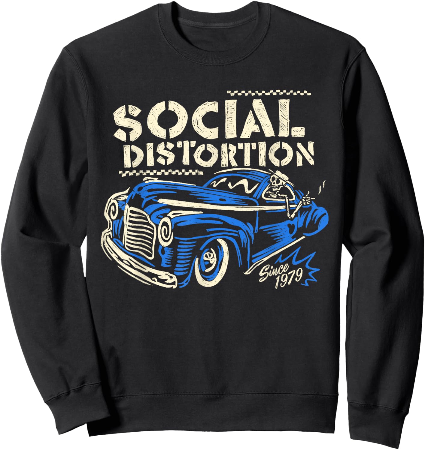 Official Social Distortion 1979 Car Sweatshirt - Sweatshirt | Black