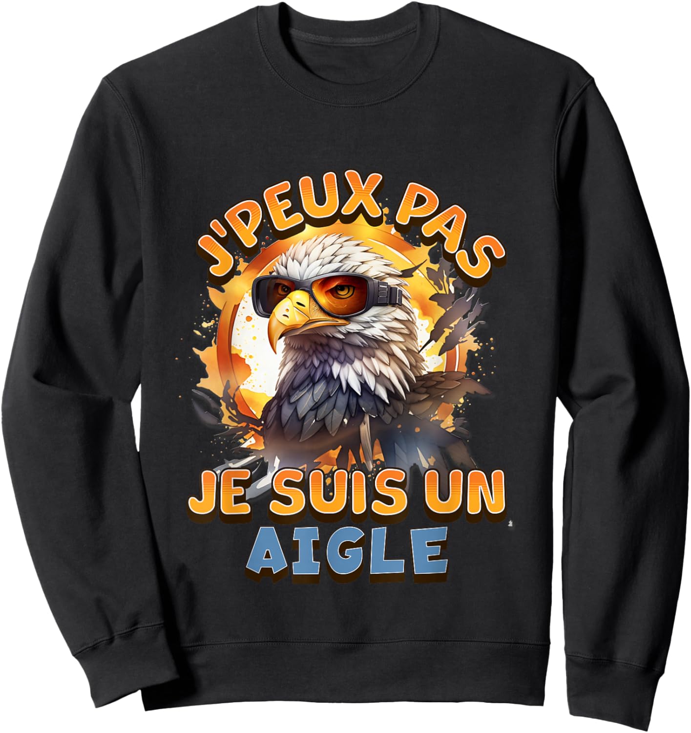 Children's Funny Bird I Am Un Aigle homme femme , Black, S Sweatshirt - Sweatshirt | Black