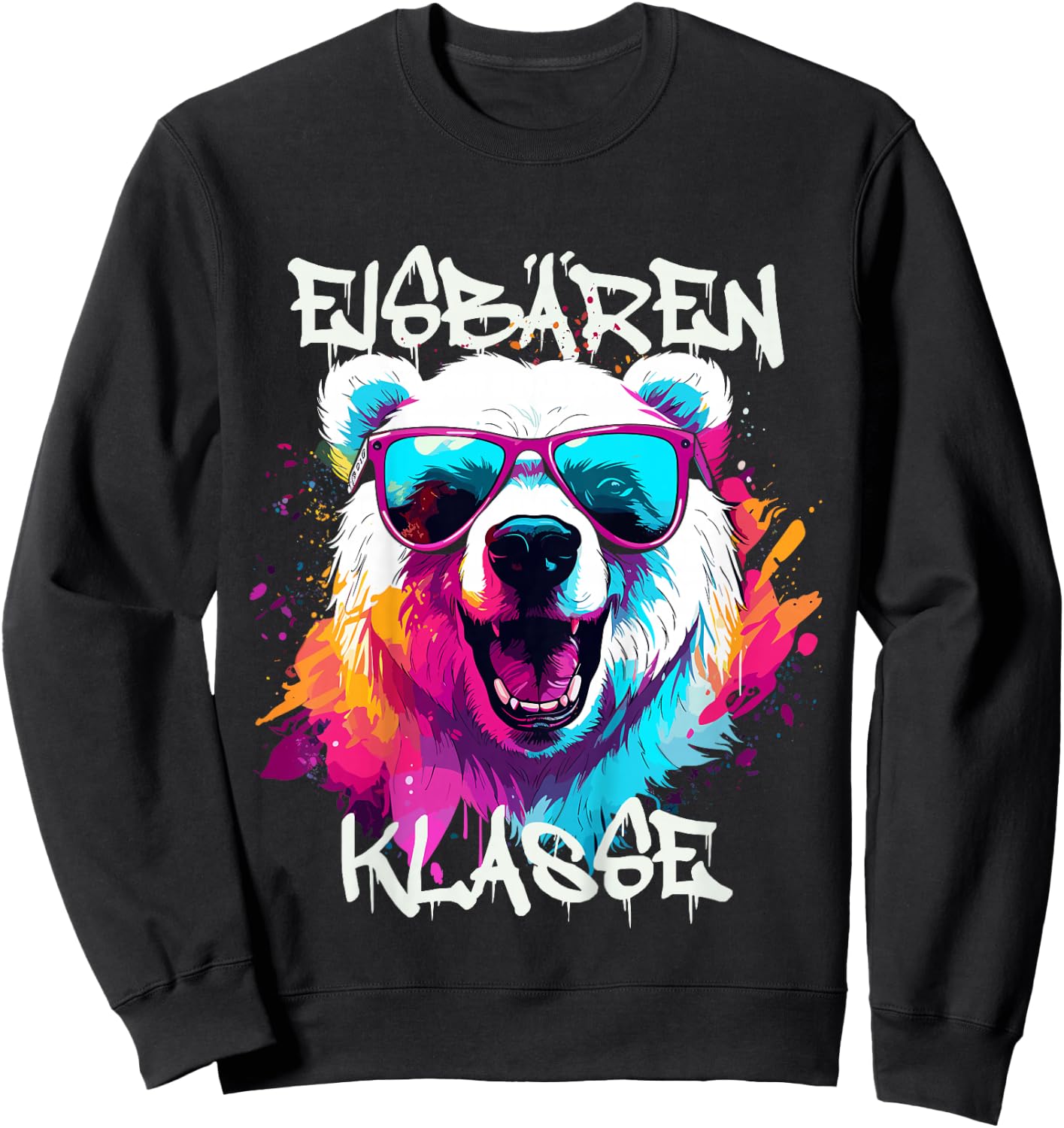 Kinder Cooler Eisbär für Eisbärenklasse Grundschule, Klassentier Sweatshirt - Sweatshirt | Black