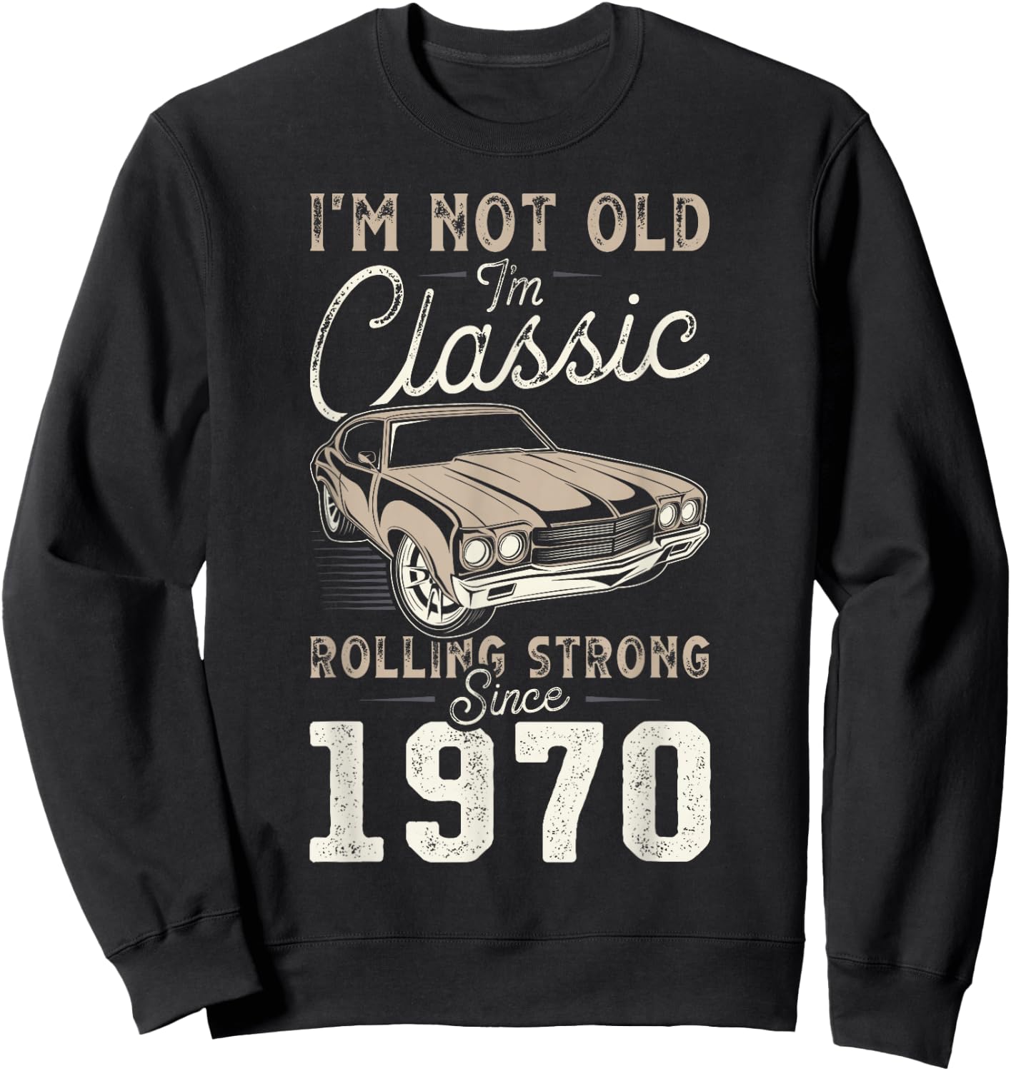 Oldtimer Jahrgang 1970 56. Geburtstag Sweatshirt - Sweatshirt | Black