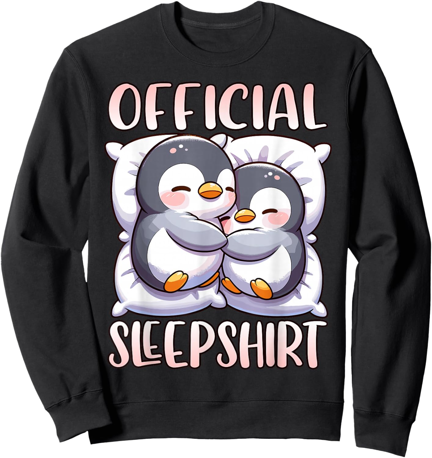 Sleep Penguin, Official Sleepshirt, Nightshirt & Sleeping Sweatshirt - Sweatshirt | Black