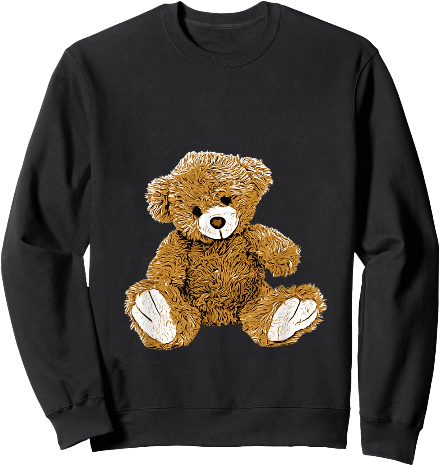 Shirt with Teddy Bear , black Sweatshirt - Sweatshirt | Black