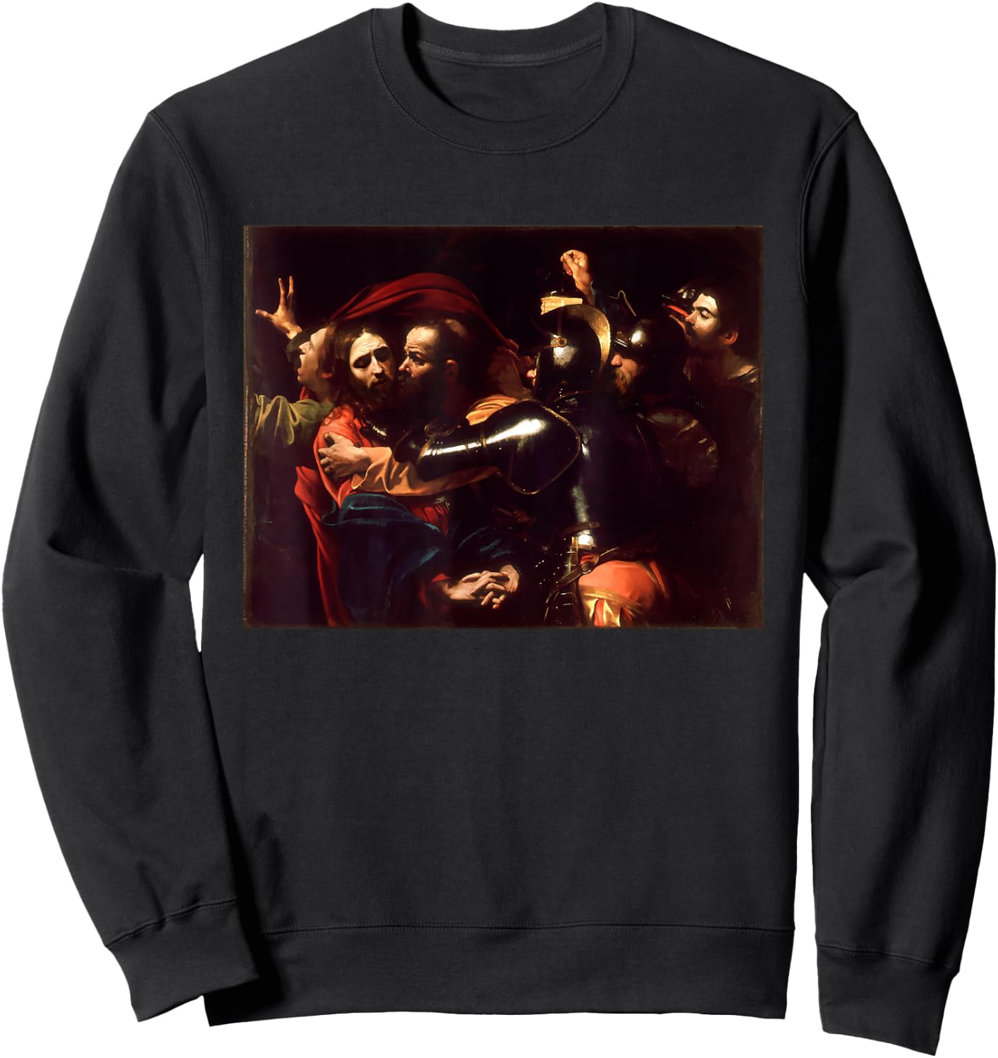 Caravaggios The Taking of Christ | Art Painting Sweatshirt - Sweatshirt | Black