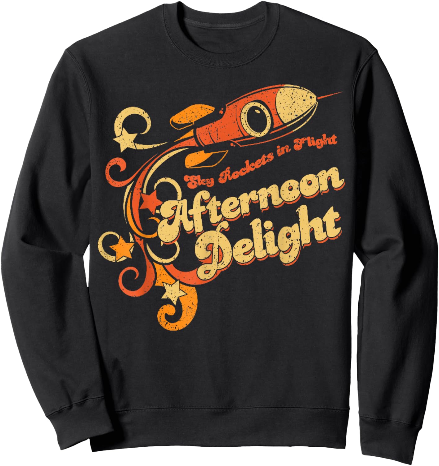 Vintage Afternoon Delight Sweatshirt - Sweatshirt | Black