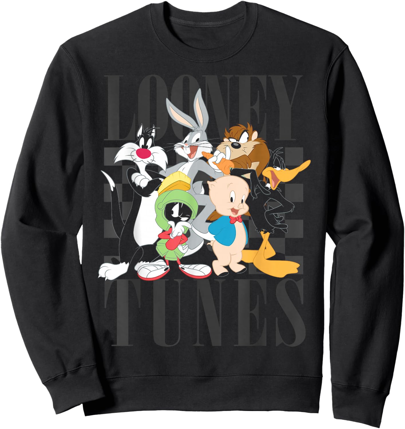 Looney Tunes 90's Style Group Shot Sweatshirt - Sweatshirt | Black