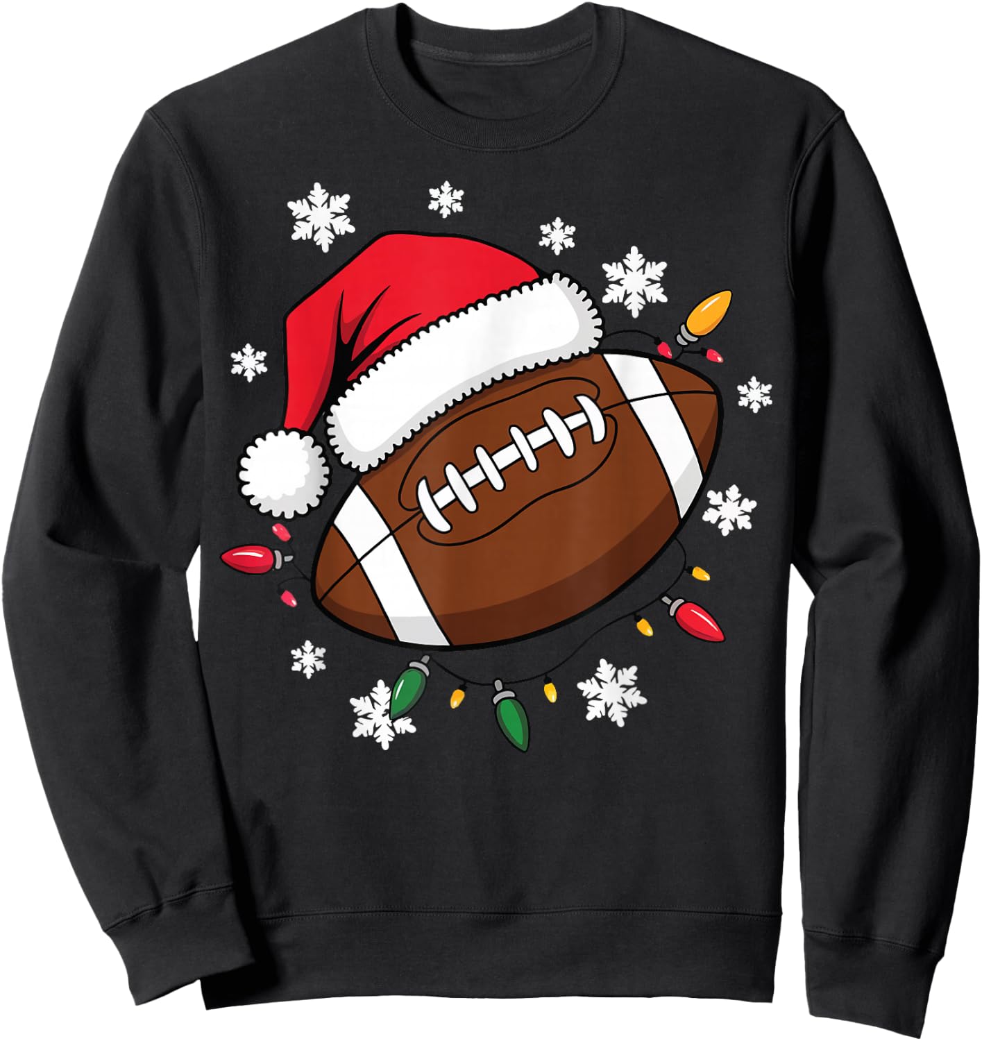 Football Christmas Sweatshirt - Sweatshirt | Black