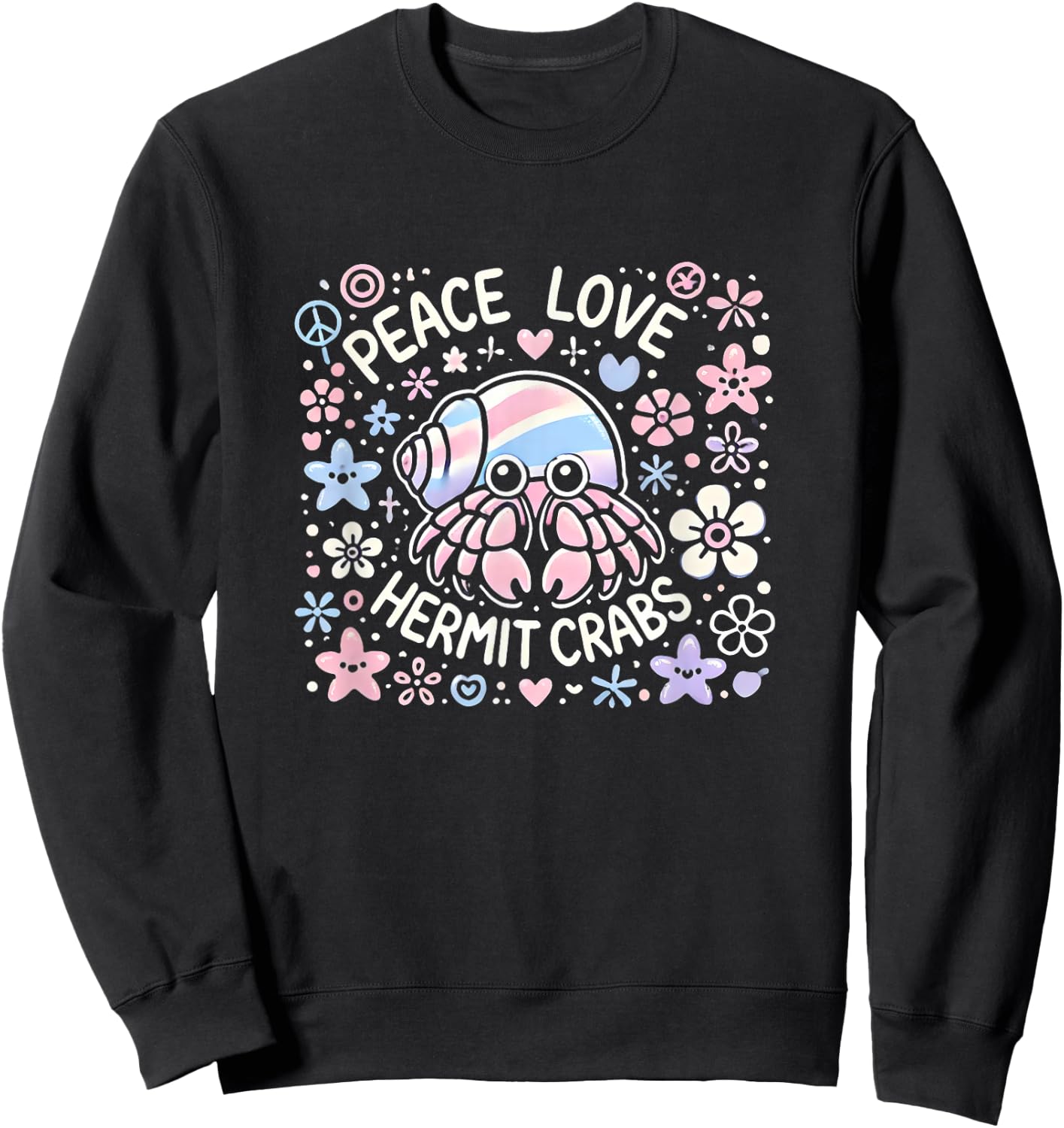 Hermit Crab Shirt Girls Hermit Crab Lover Hermit Crabs , Small, Black Sweatshirt - Sweatshirt | Black