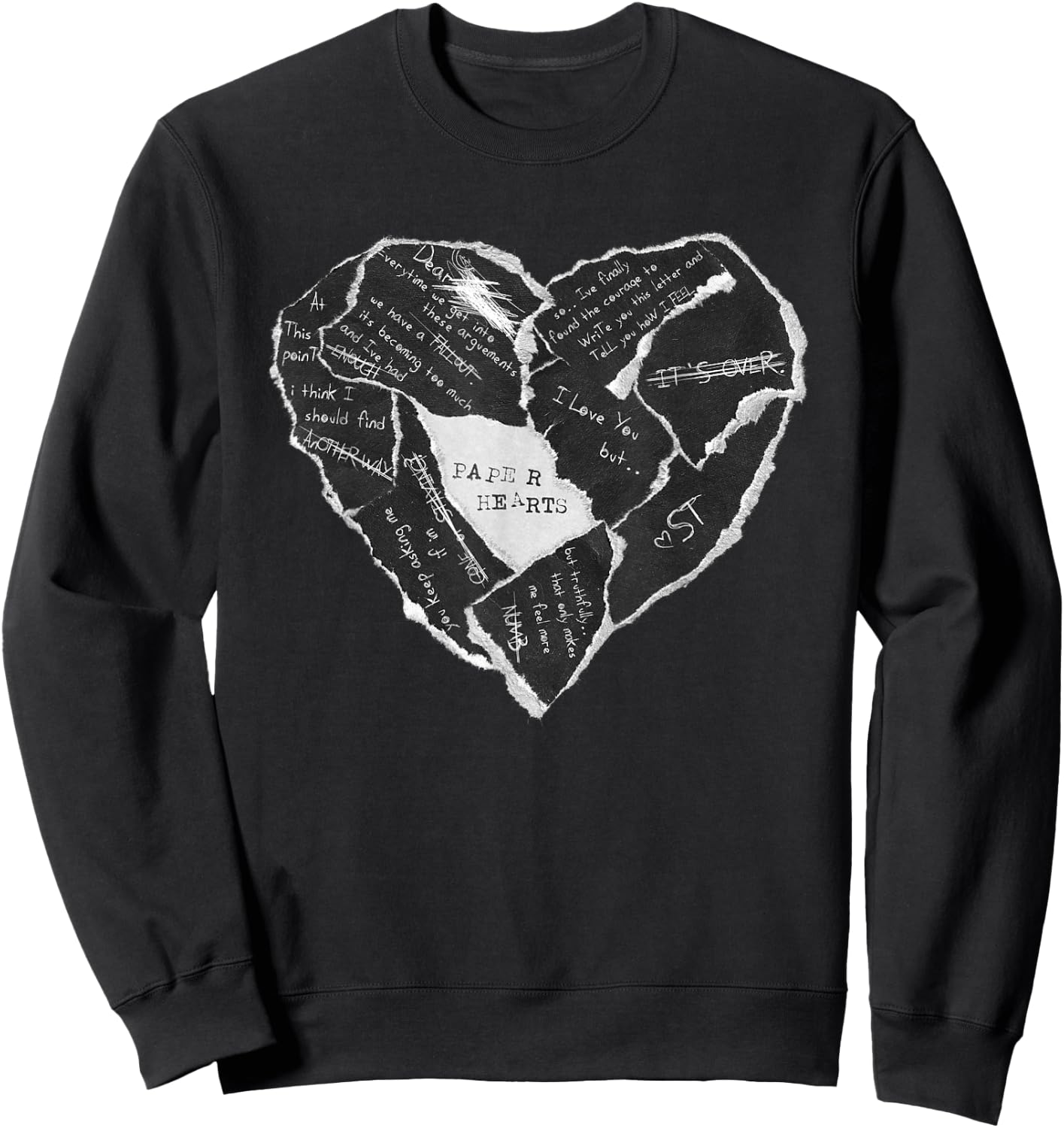 Sleep Theory - Official Merchandise - Paper Heart Sweatshirt - Sweatshirt | Black