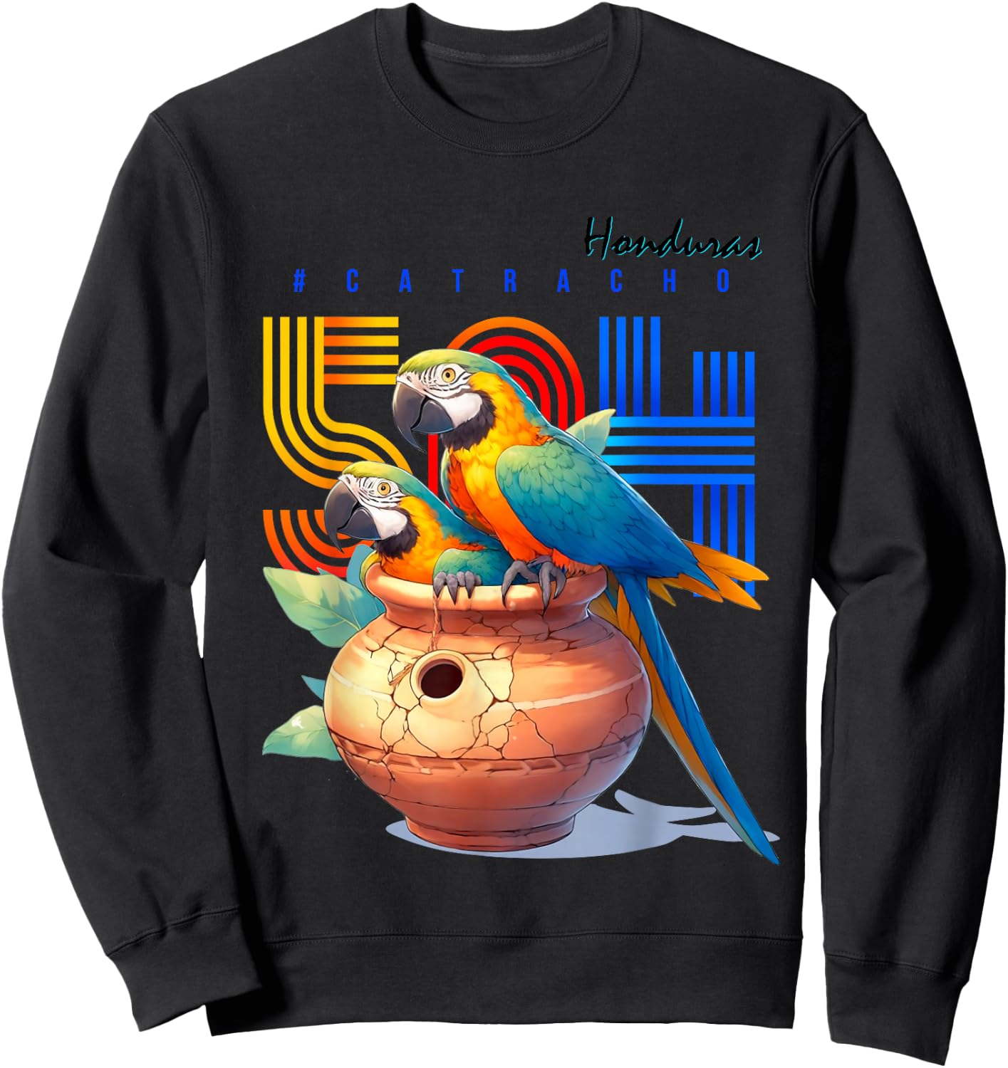 Honduras catracho 504 parrots Sweatshirt - Sweatshirt | Black