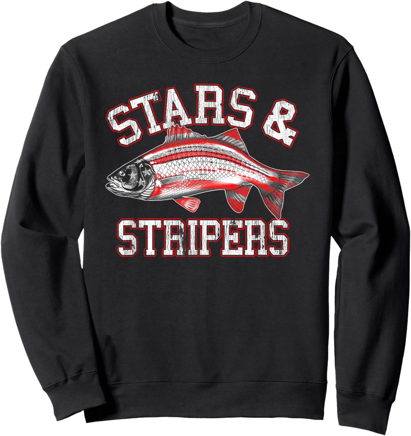 Stars & Stripers Fishing Sweatshirt - Sweatshirt | Black