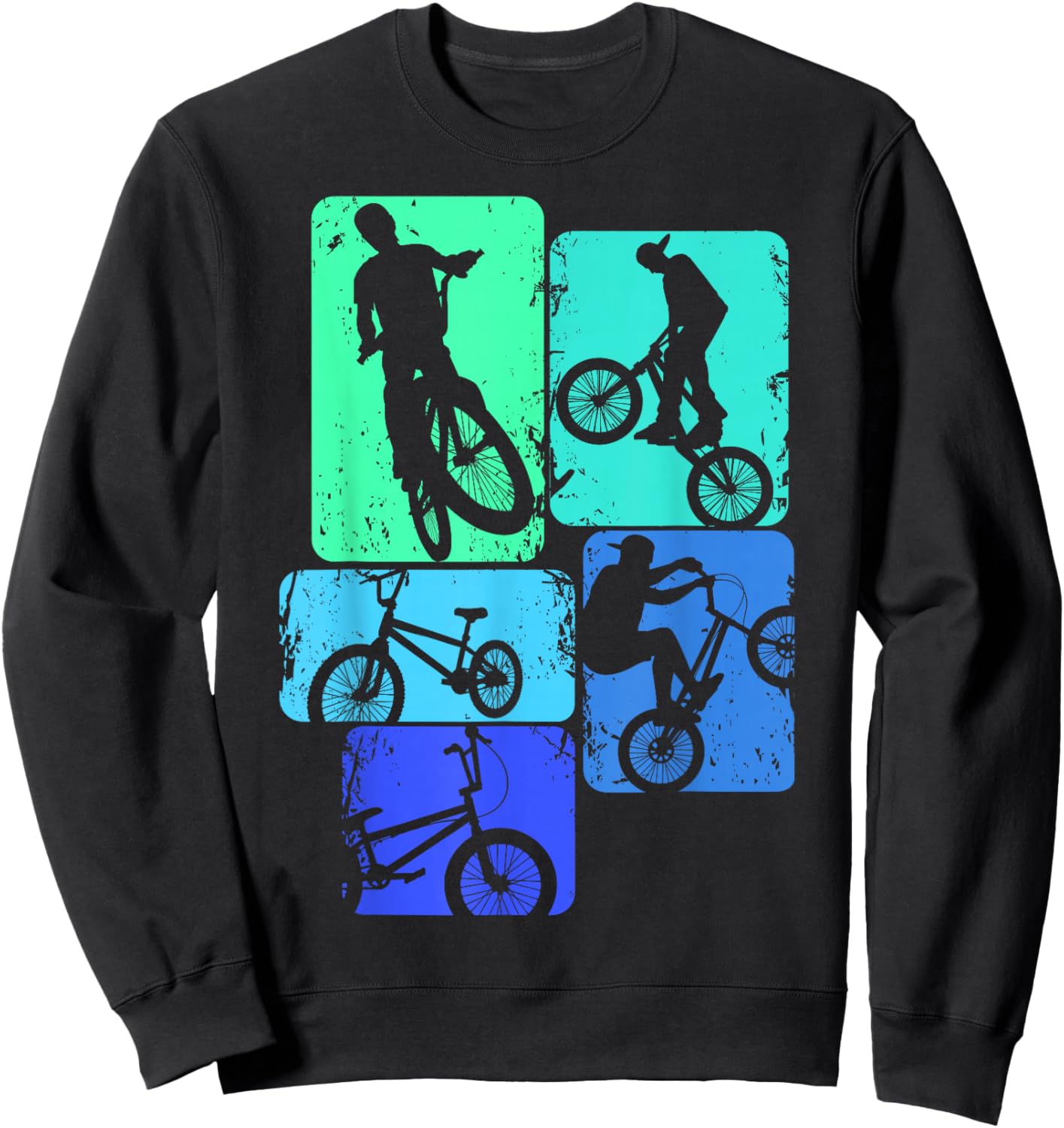 BMX Bike Stunt Boys' Children's , black, s Sweatshirt - Sweatshirt | Black