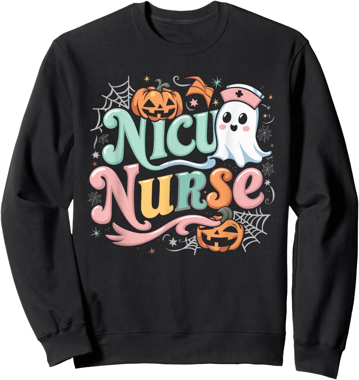 NICU Nurse Infant Care Halloween Costume Sweatshirt - Sweatshirt | Black