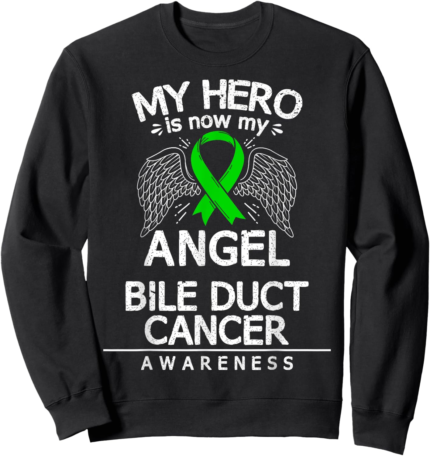 Cholangiocarcinoma Awareness Bile Duct Cancer Survivor Sweatshirt - Sweatshirt | Black
