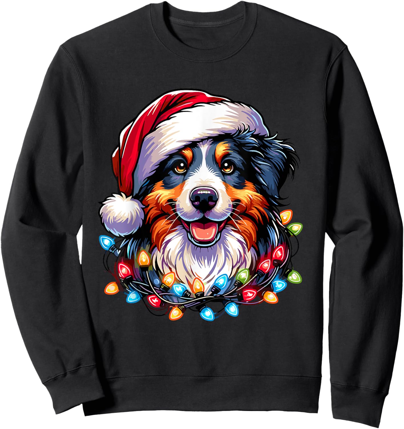 Dog Owner Xmas Men Women Favorite Australian Shepherd Sweatshirt - Sweatshirt | Black