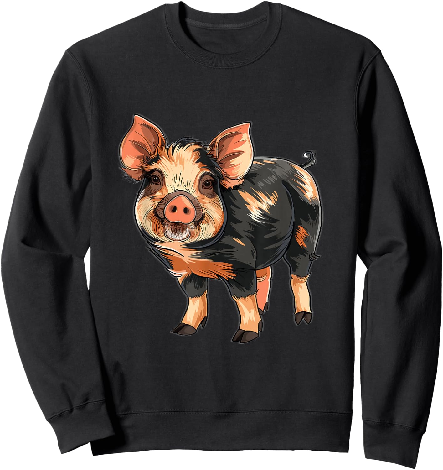 Kune Kune Pig Breeder Kune Kune Lover Kune Kune Pig Girl Sweatshirt - Sweatshirt | Black