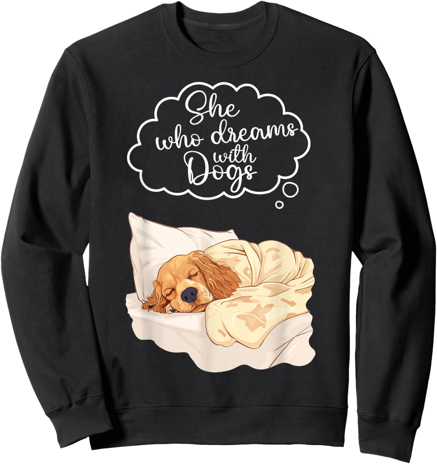 Dog Pyjamas Cocker Spaniel Sweatshirt - Sweatshirt | Black