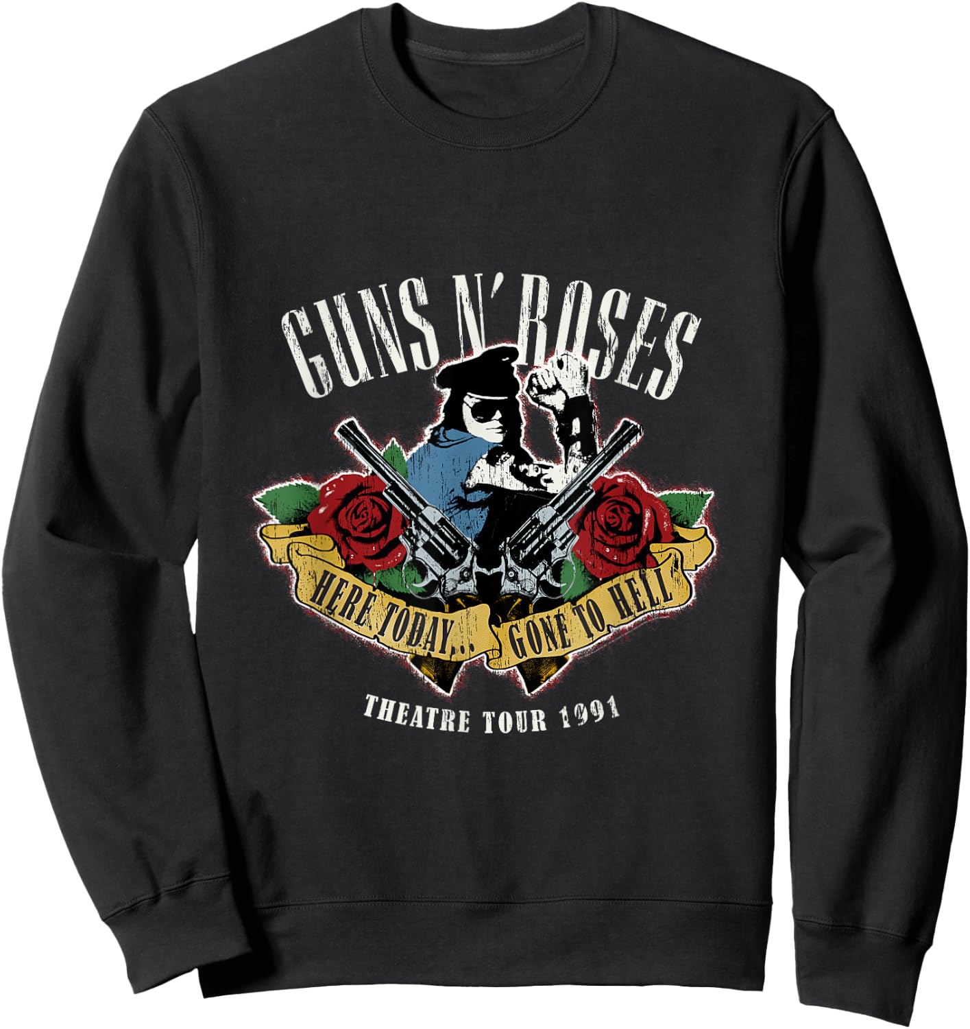 Guns N' Roses Offizielles Here Today Gone To Hell Sweatshirt - Sweatshirt | Black