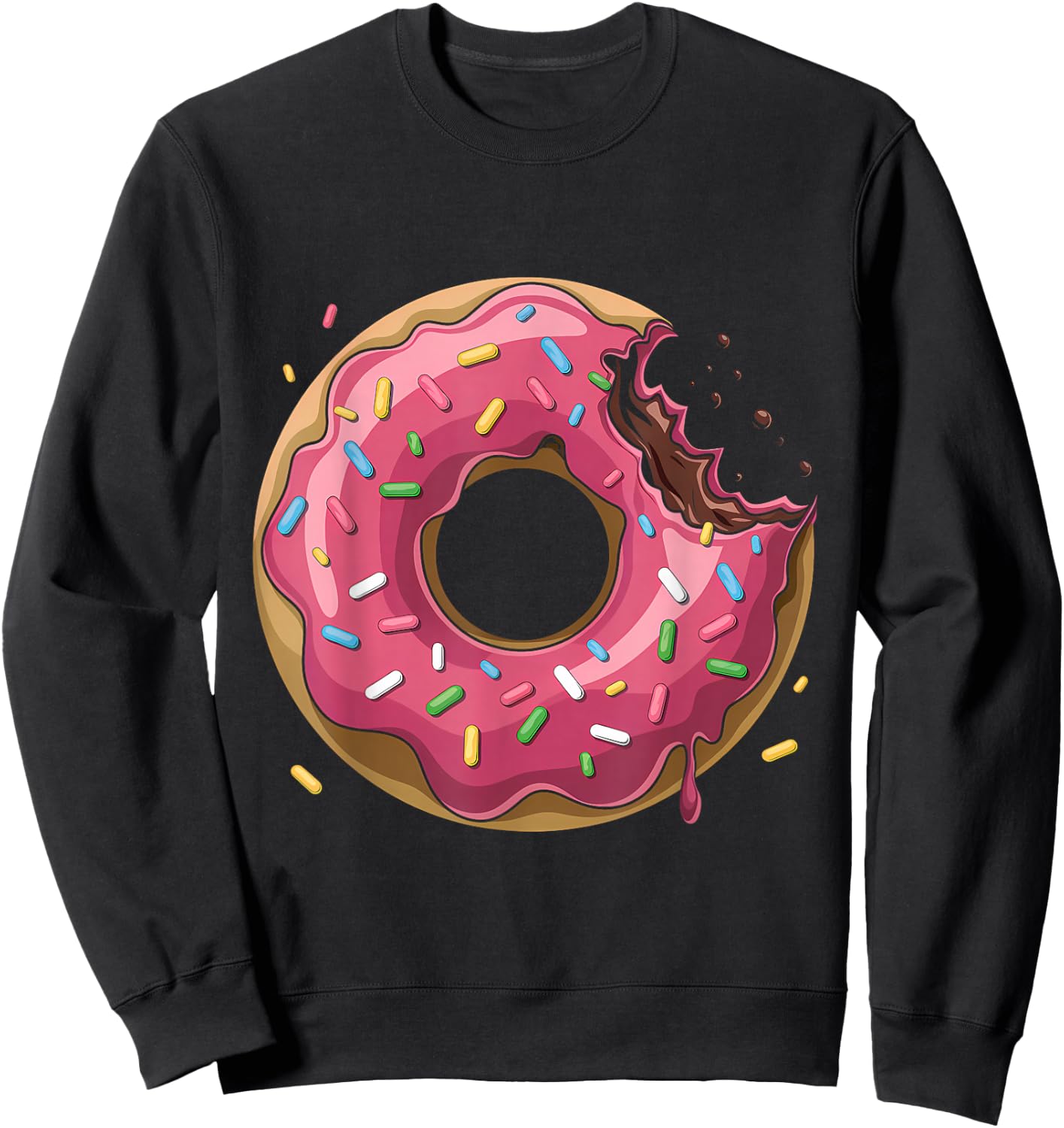 Donut Art Donut Shirt Donut Child Donut Sweatshirt - Sweatshirt | Black