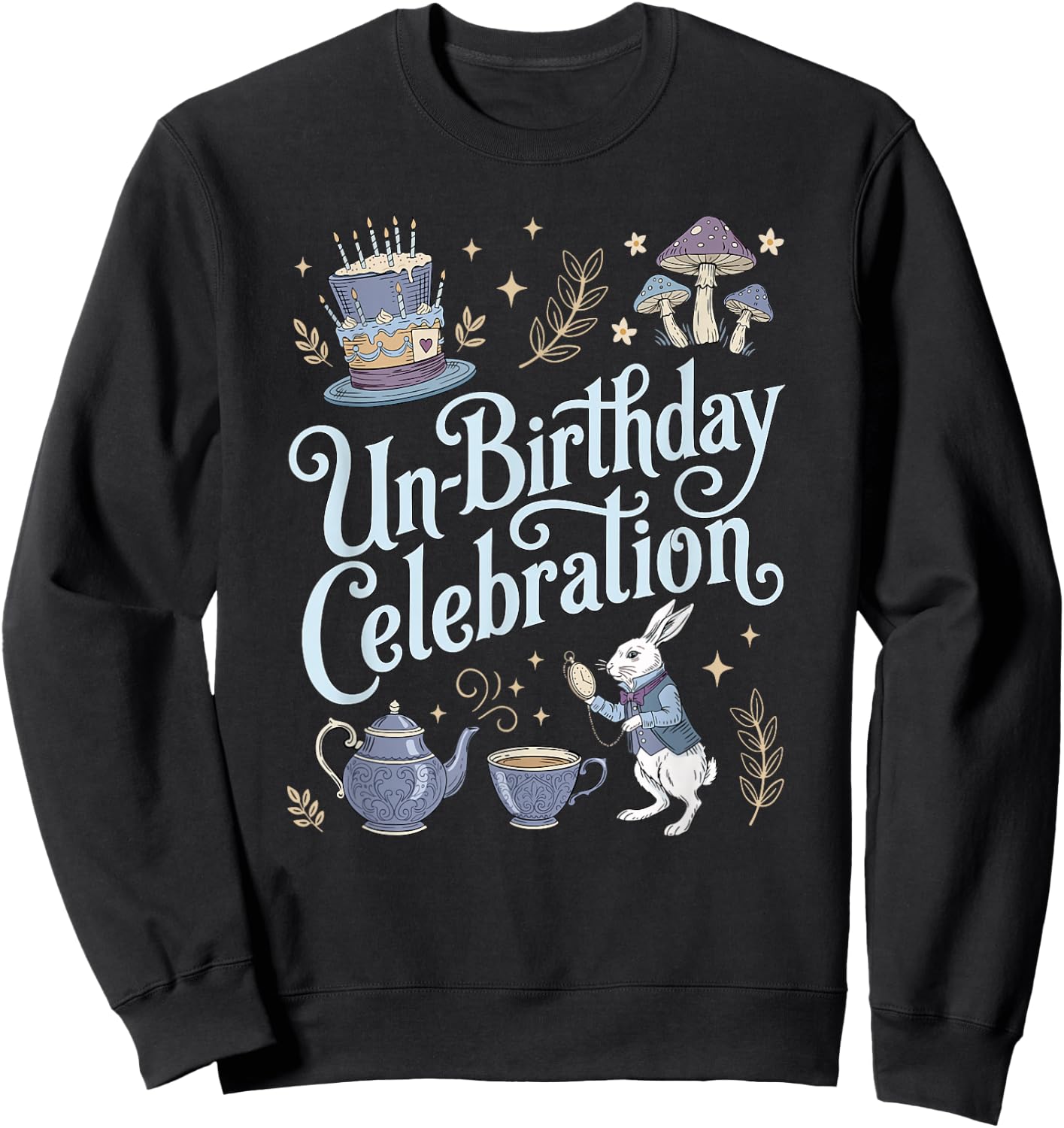 Unbirthday Alice au Pays des Merveilles Anniversaire Sweatshirt - Sweatshirt | Black