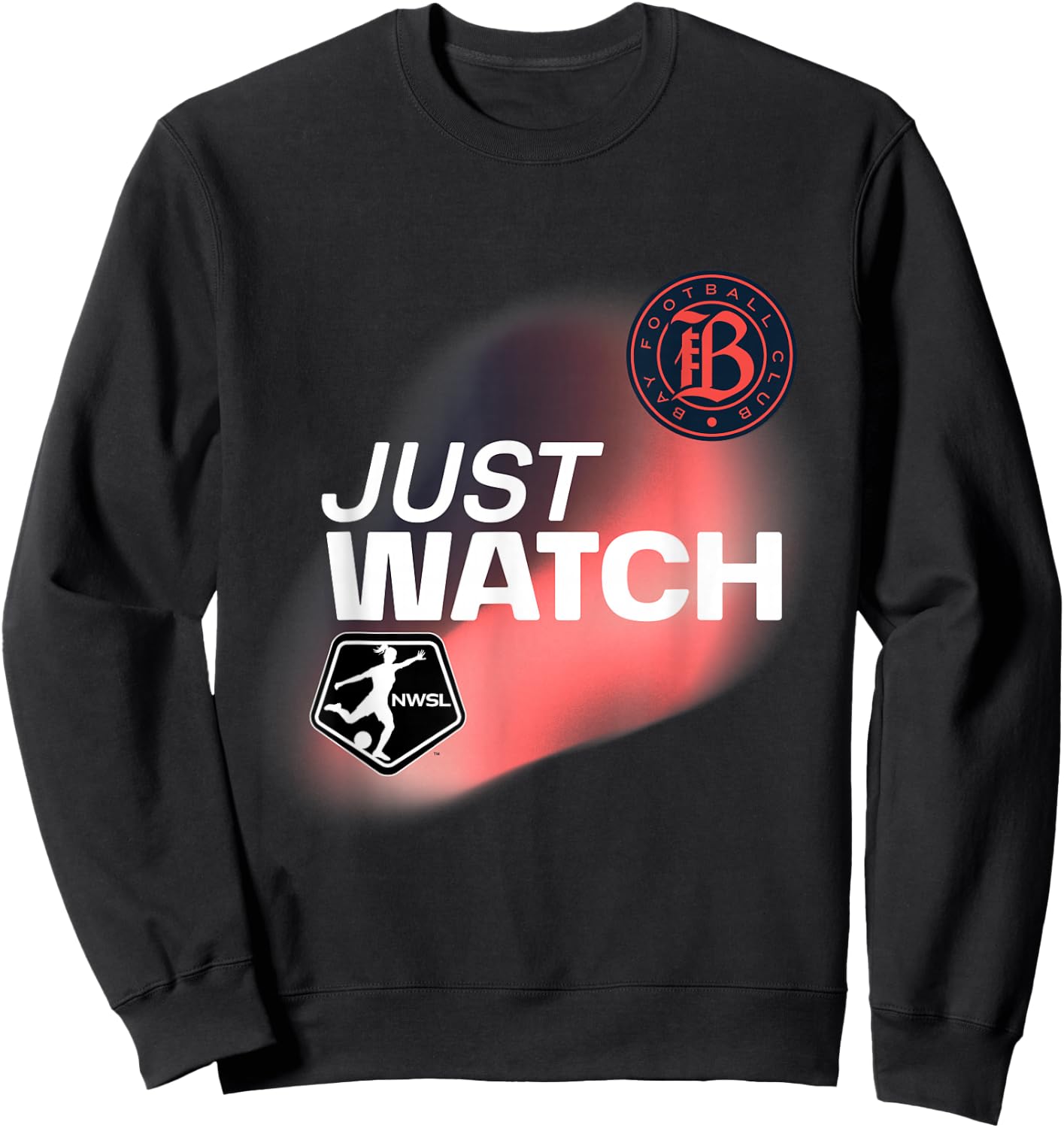 Officially Licensed NWSL Bay FC Sweatshirt - Sweatshirt | Black