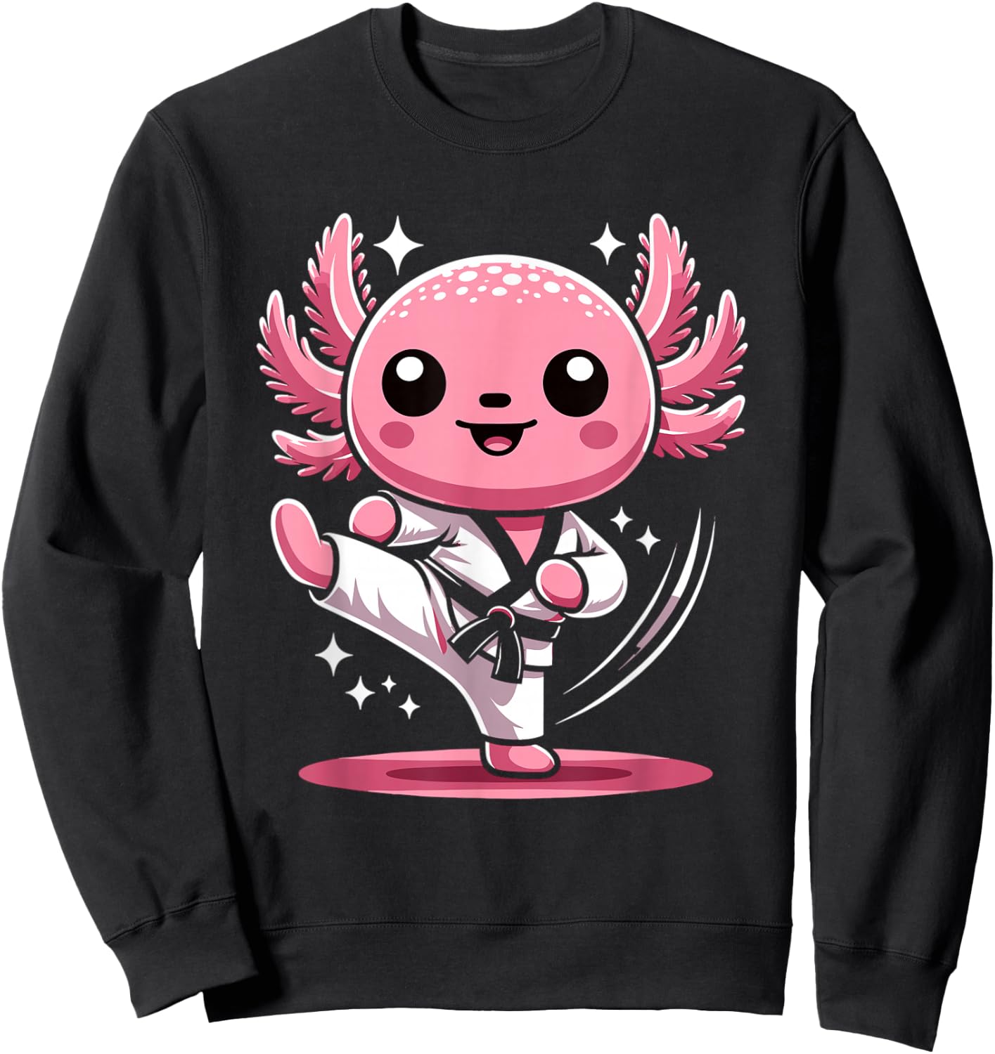 Karate Axolotl Martial Arts Taekwondo Kickboxing For Boys Sweatshirt - Sweatshirt | Black