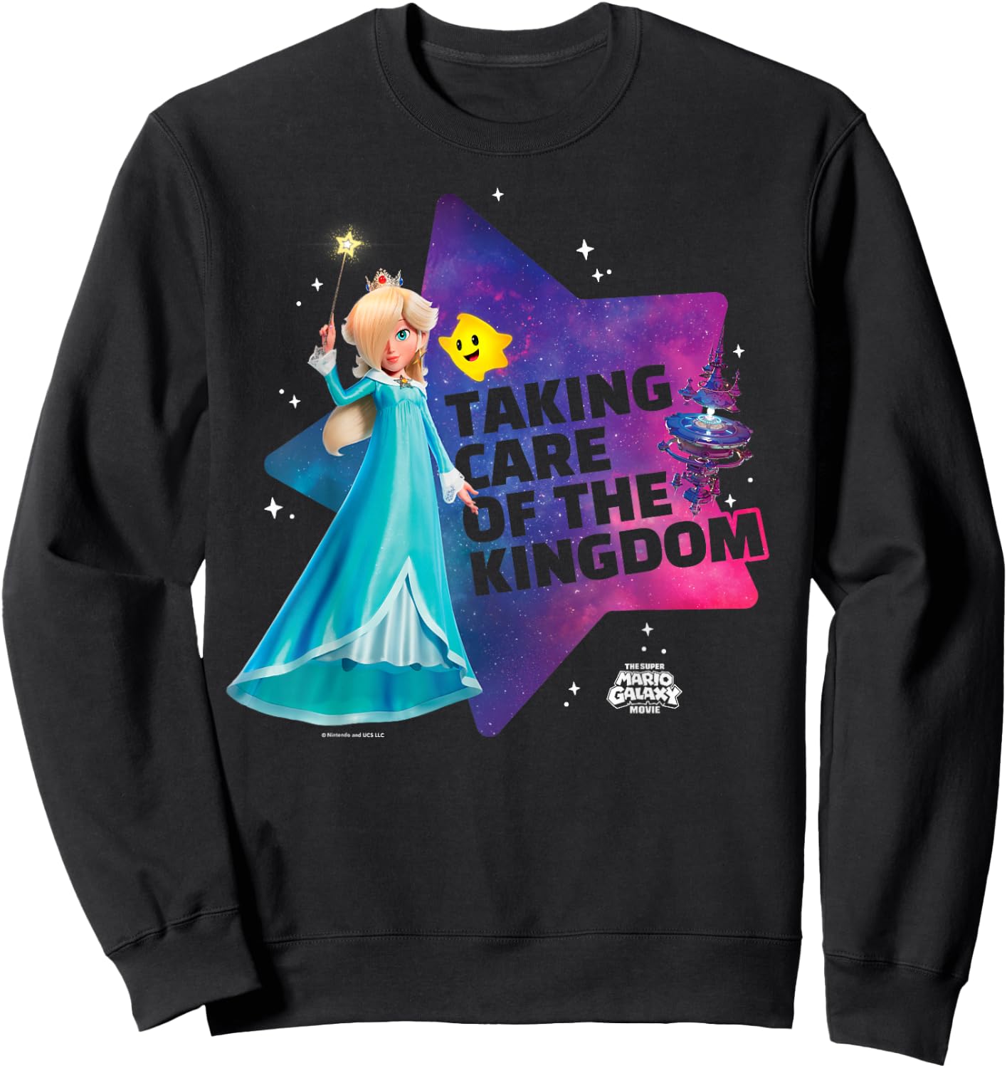 The Super Mario Galaxy Movie Rosalina Taking Care Sweatshirt - Sweatshirt | Black