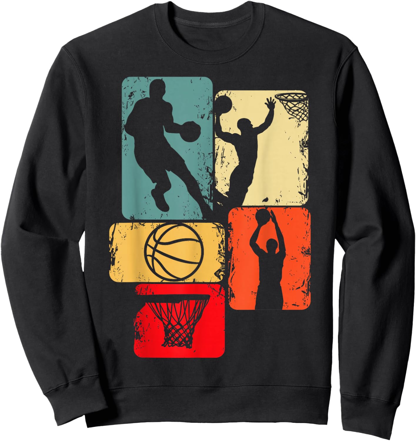 Basketball Basketball Children's Boys Men's , black Sweatshirt - Sweatshirt | Black