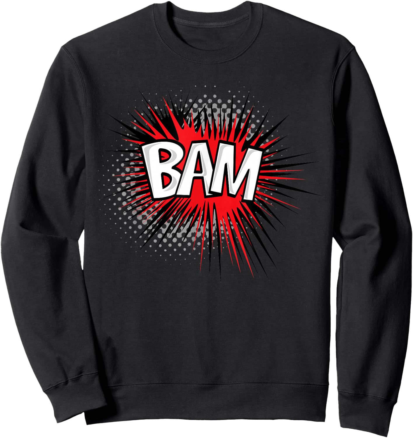 BAM! Iconic Comic Fun Shirt Sweatshirt - Sweatshirt | Black