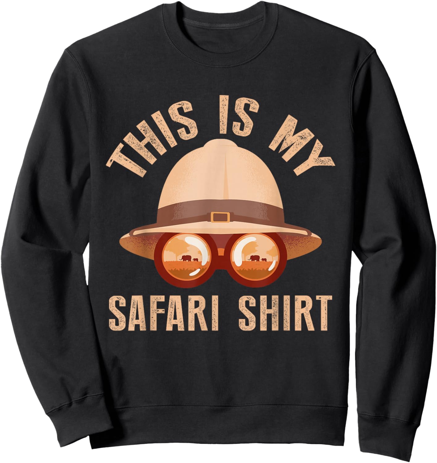 African Safari Family Vacation Zoo Animal Safari Squad Sweatshirt - Sweatshirt | Black
