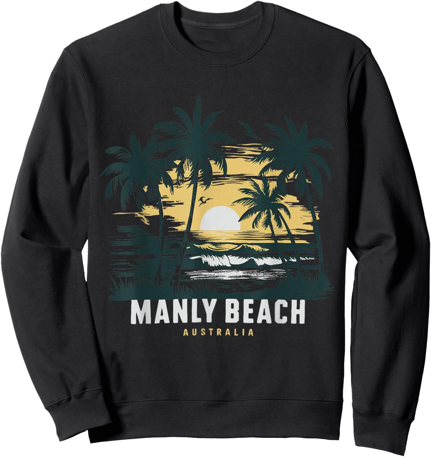 Australia Manly Beach Sweatshirt - Sweatshirt | Black