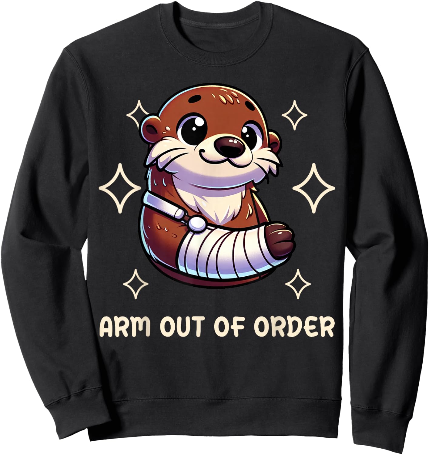 Funny Arm Out Of Order Broken Arm Gifts For Kids Sweatshirt - Sweatshirt | Black