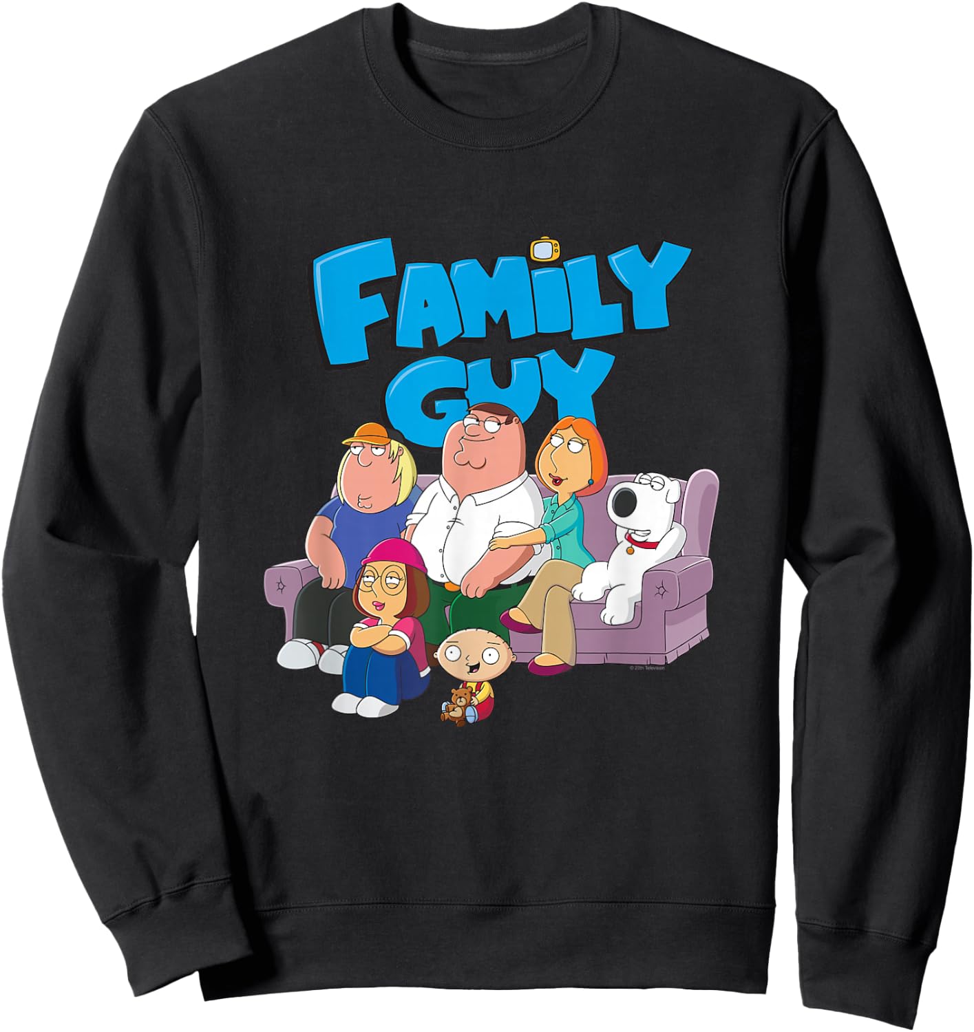 Family Guy Family with logo , blue, s Sweatshirt - Sweatshirt | Black