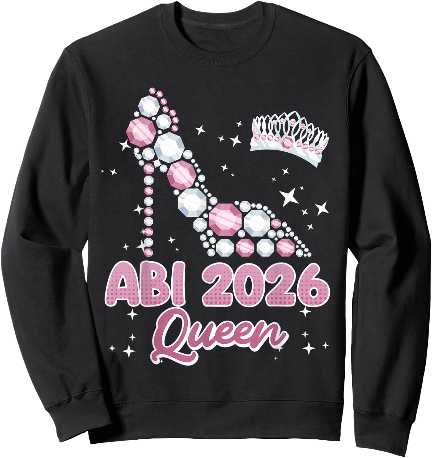 Abitur Queen Abi 2026 Abiturientinnen Lustiges Abitur Sweatshirt - Sweatshirt | Black