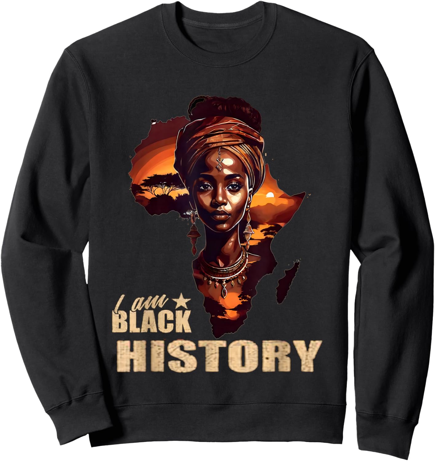 Black History Month Afrikanische Frau, Mädchen und Kinder Sweatshirt - Sweatshirt | Black