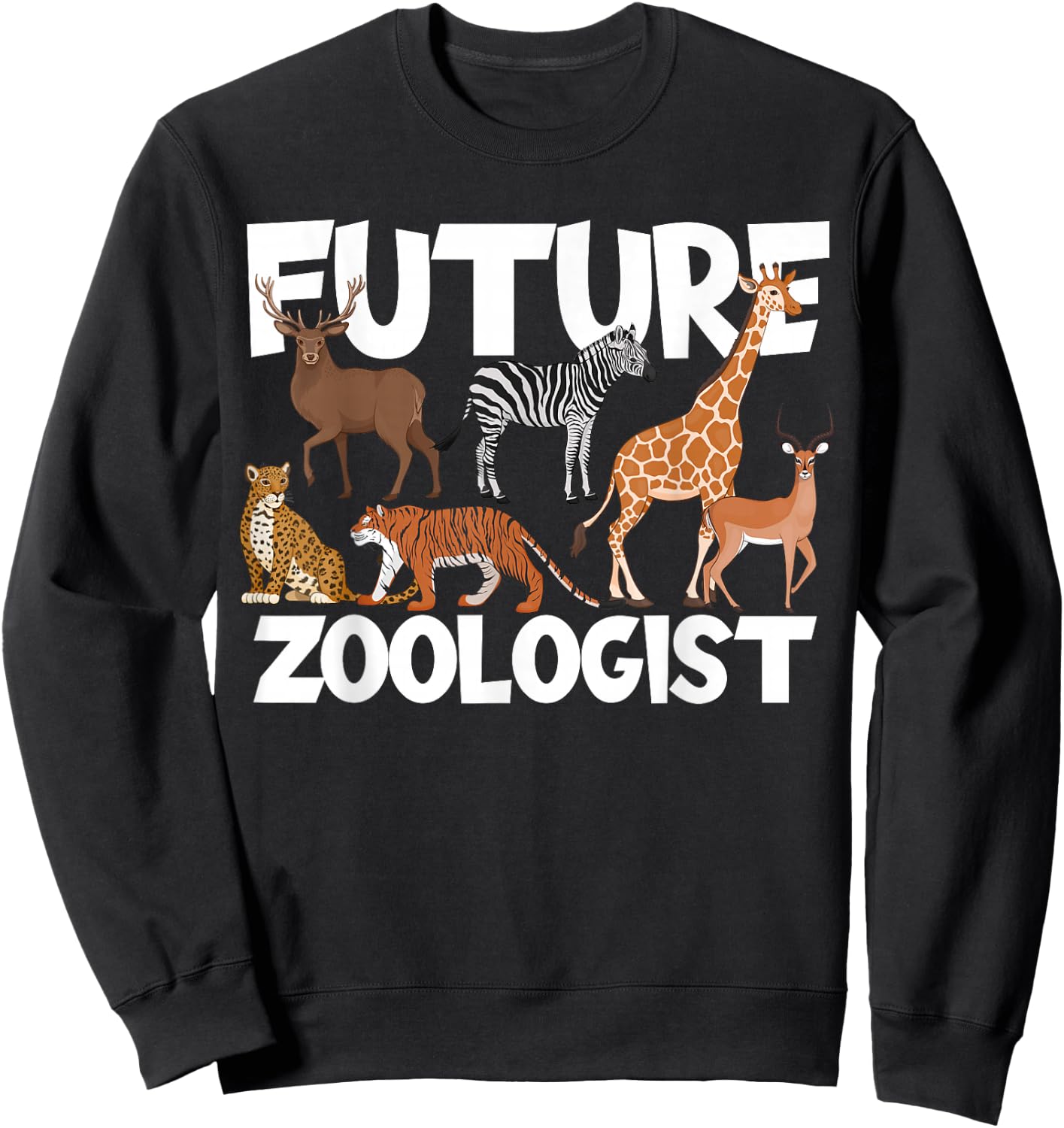 Future Zoologist Zoo Safari Wild Animal Lovers Sweatshirt - Sweatshirt | Black