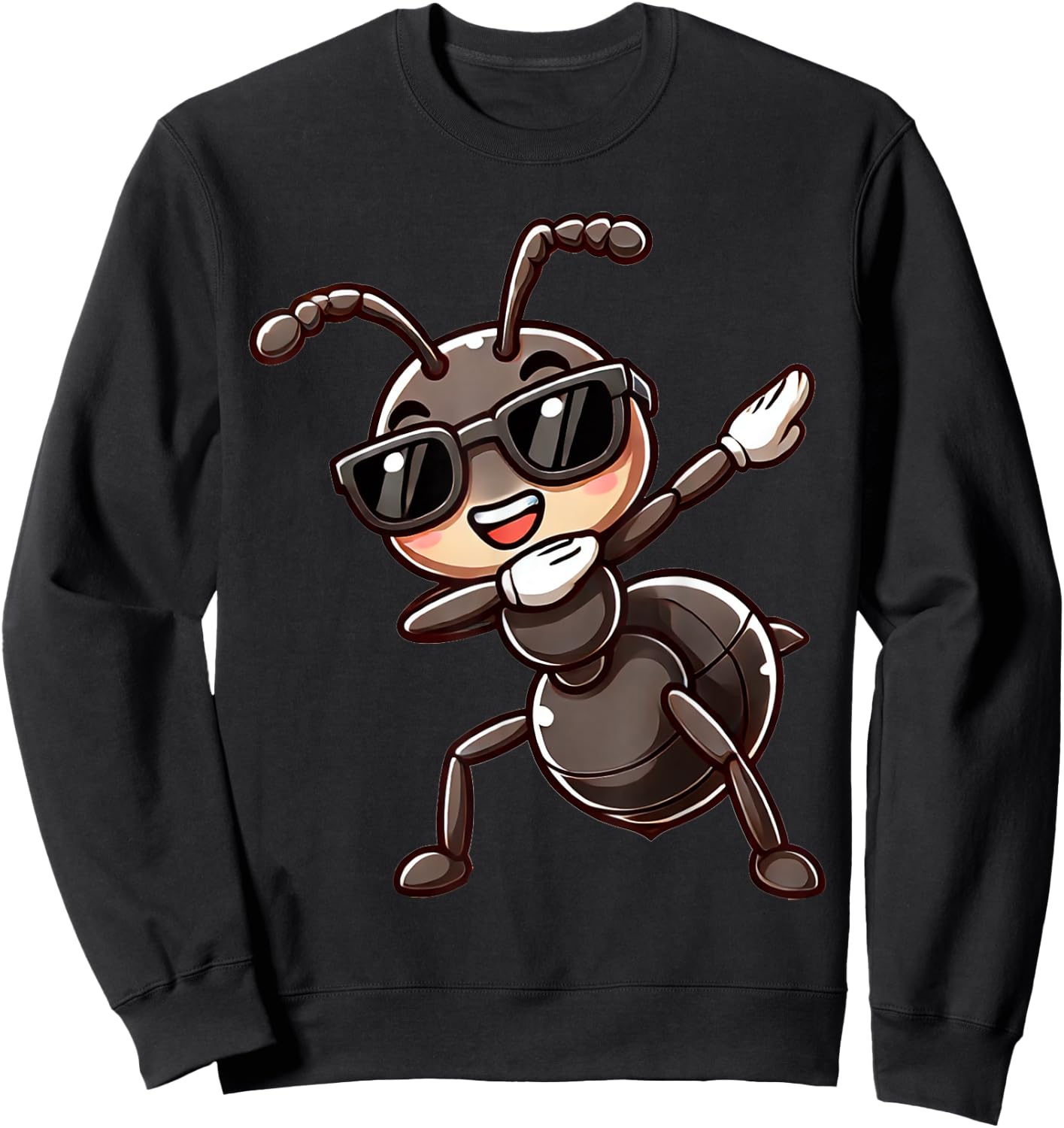 Dabbing Ant Funny Ant Gift with Dabben Ant , black Sweatshirt - Sweatshirt | Black