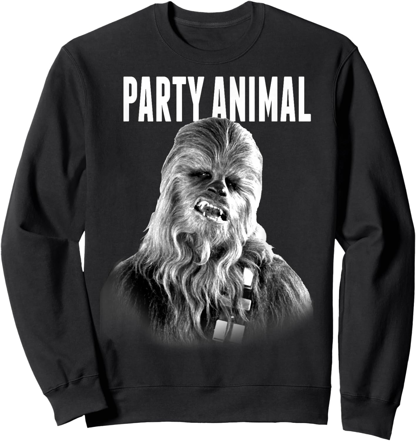 Star Wars Party Animal Chewie Head Shot Sweatshirt - Sweatshirt | Black
