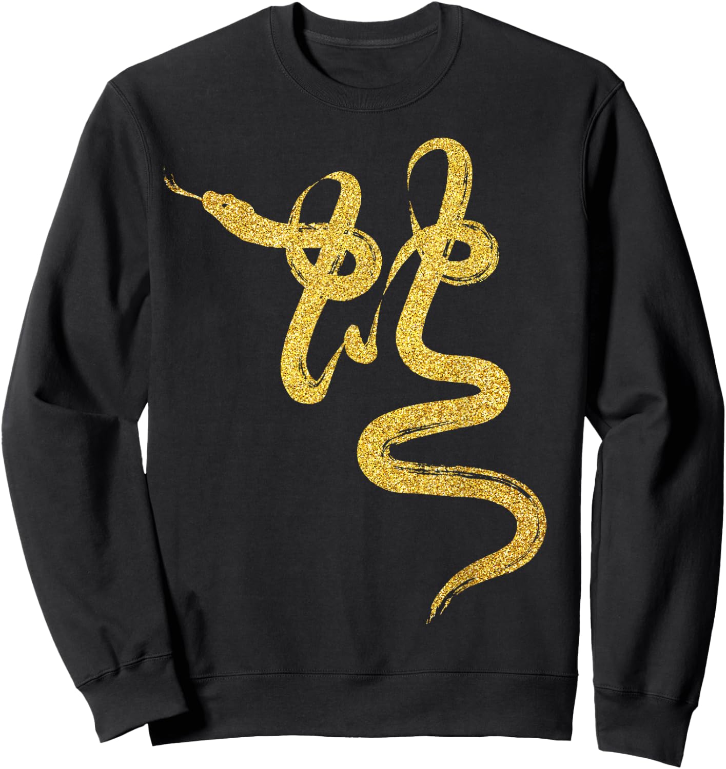 Year of the Snake Gold Chinese Zodiac 2025 Sweatshirt - Sweatshirt | Black