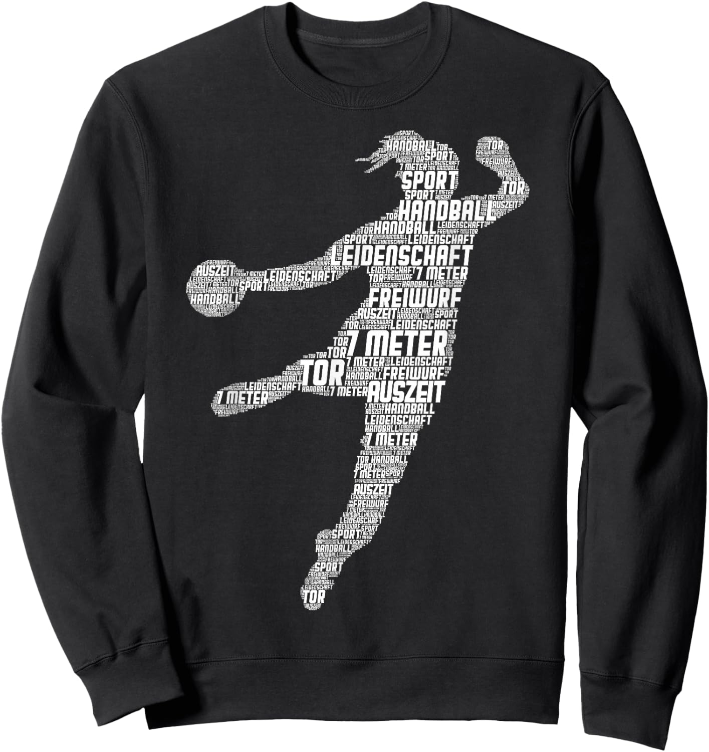 Handball Handballerin Handballspieler Mädchen Frauen Kinder Sweatshirt - Sweatshirt | Black