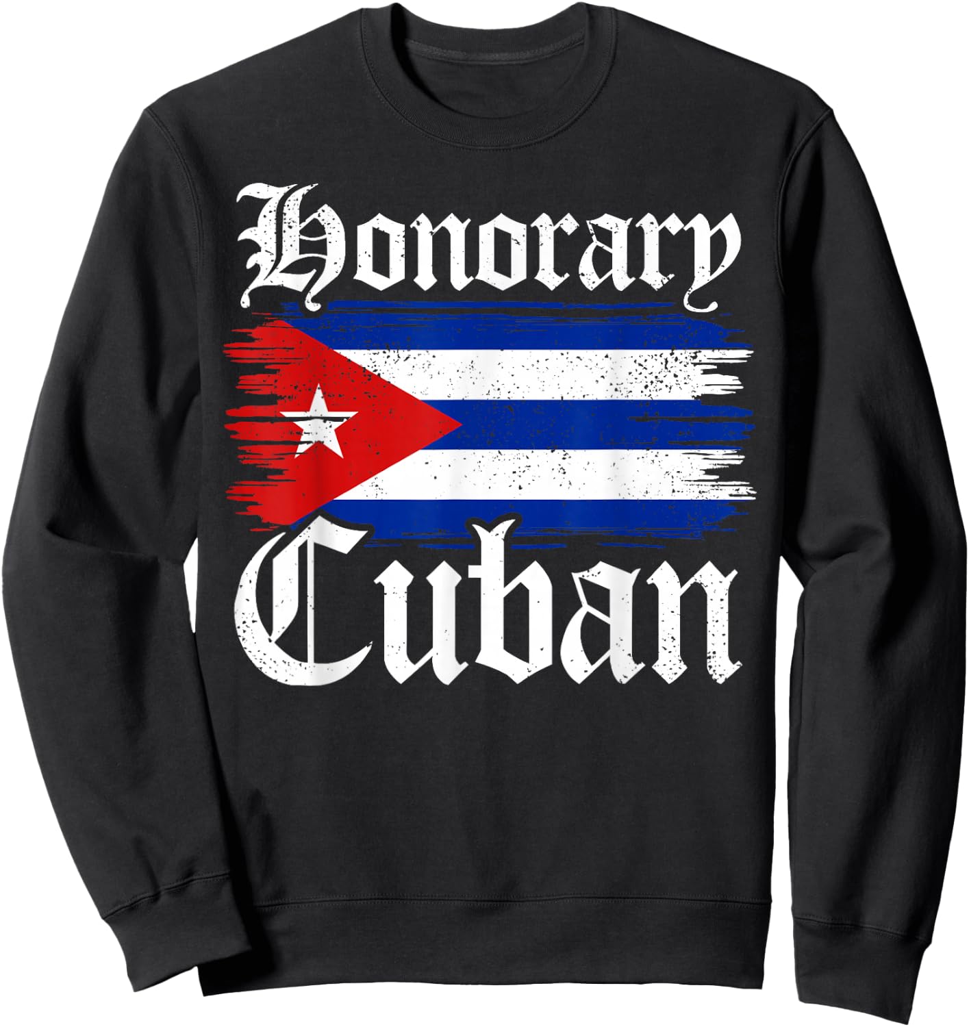 Honorary Cuban Retro Funny Wedding Cuban By Marriage Sweatshirt - Sweatshirt | Black