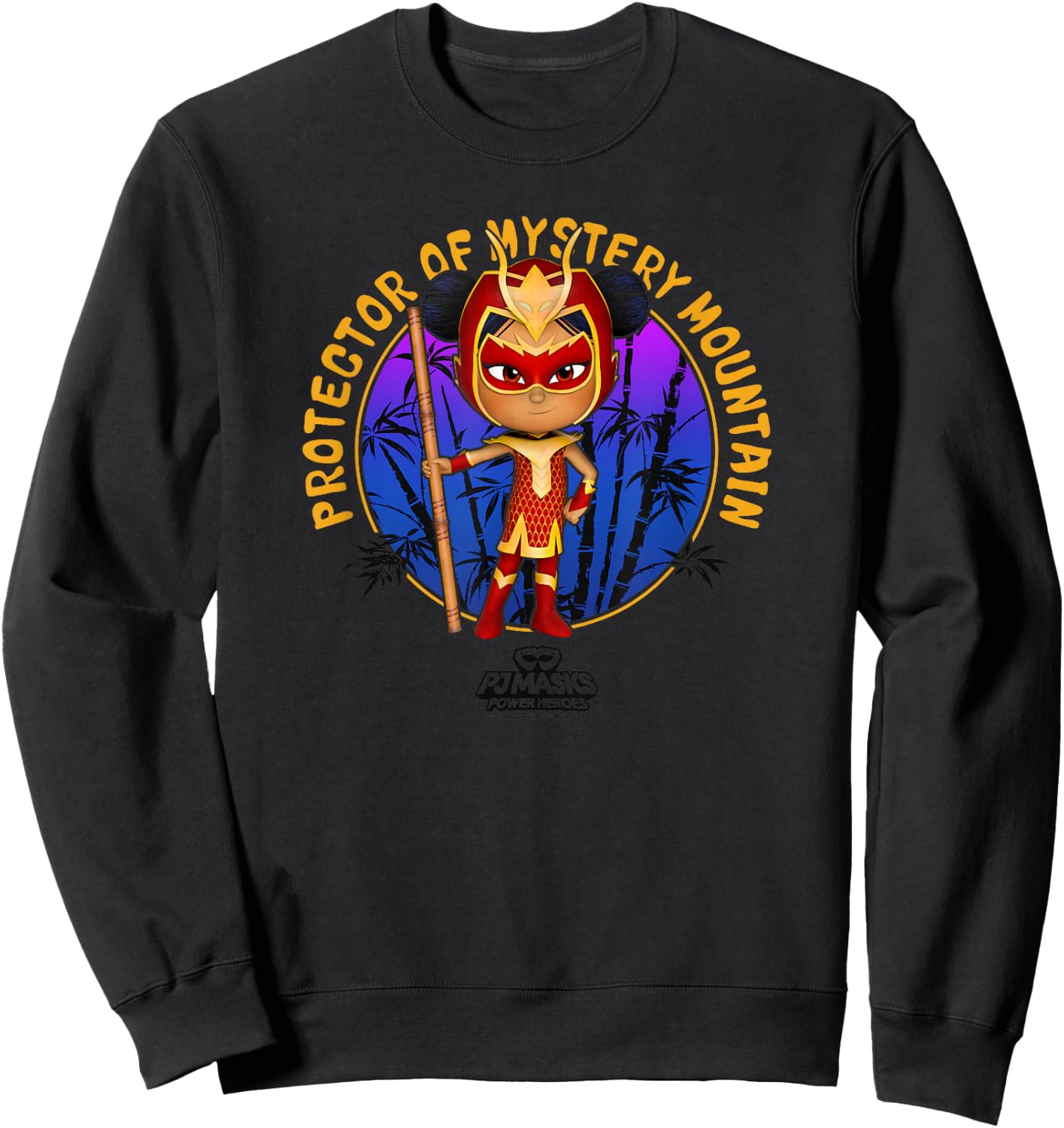 PJ Masks An Yu Protector Of Mystery Mountain Logo Sweatshirt - Sweatshirt | Black