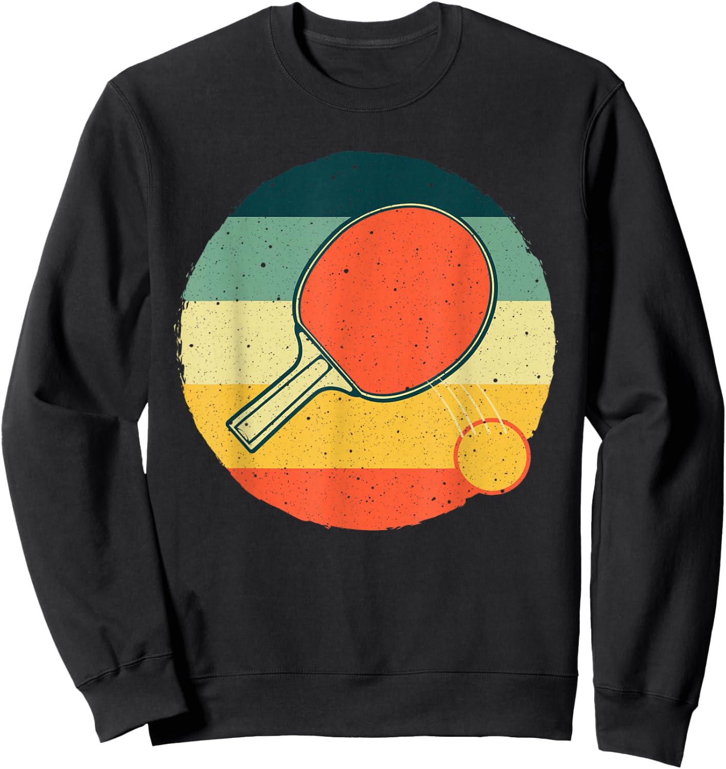 Funny Table Tennis Design Women Ping Pong Players Sweatshirt - Sweatshirt | Black